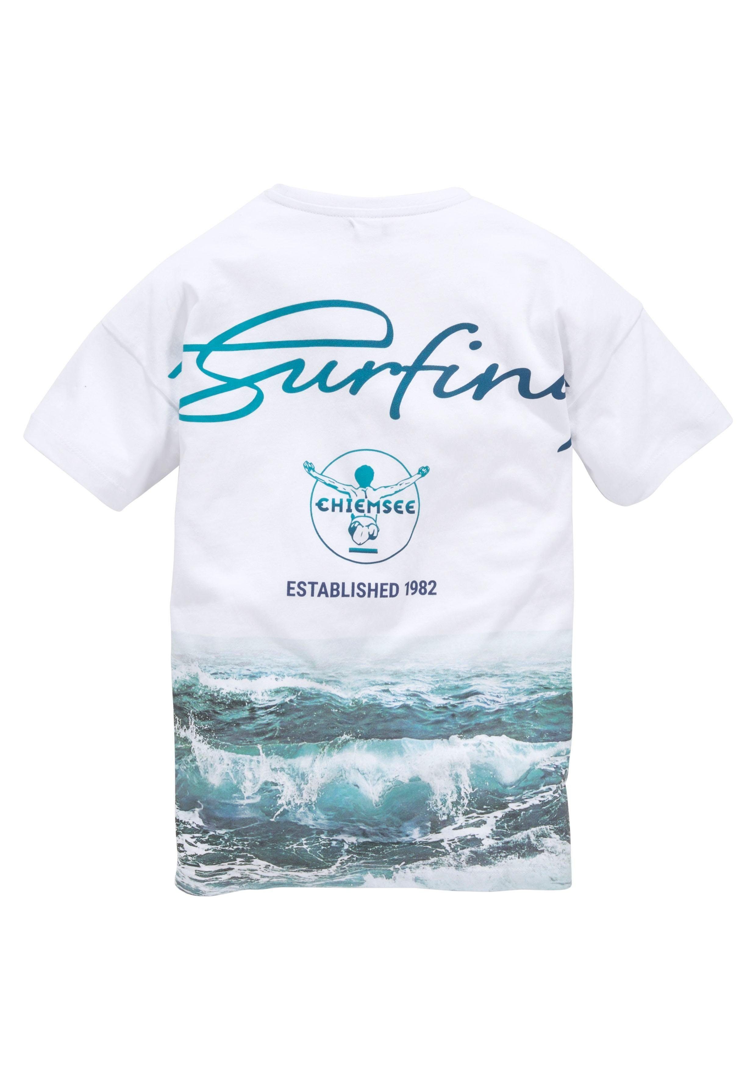 Chiemsee T-Shirt WAVE Kurzarm, Basic-Passform, bedruckt, Rundhalsausschnitt