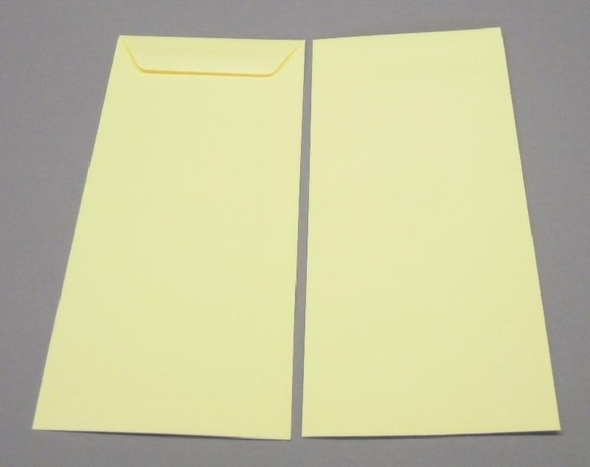 Blanke Briefhüllen Versandtasche Посылочные принадлежности 125x312mm 120g/qm gummiert VE=100 Stück saharagelb.