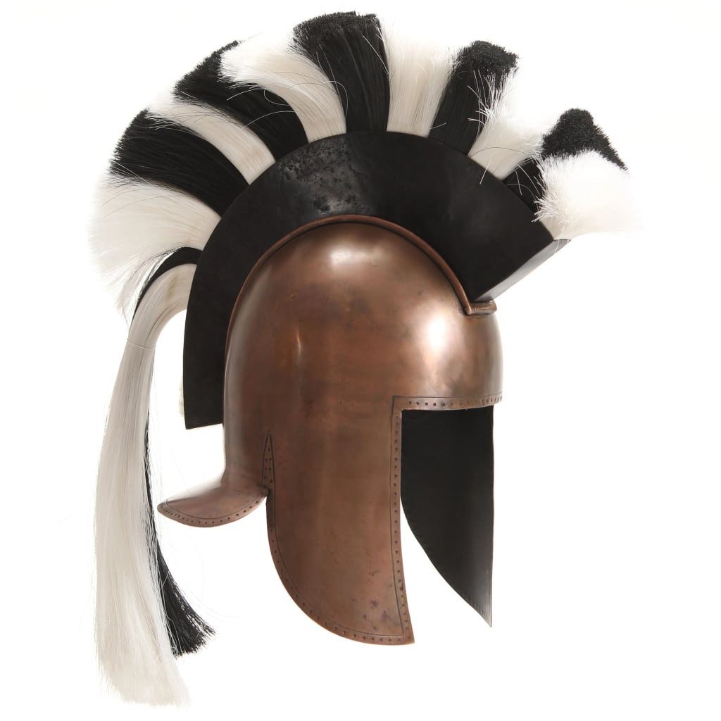 Ritter-Kostüm Griechischer Krieger-Helm Antik Replik für LARP Kupfern Stahl