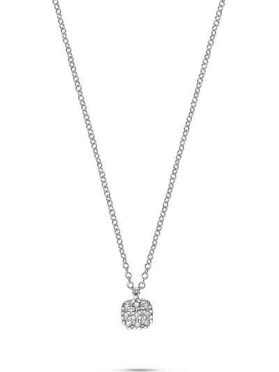 CHRIST Collier CHRIST Damen-Kette 375er Weißgold 9 Diamant