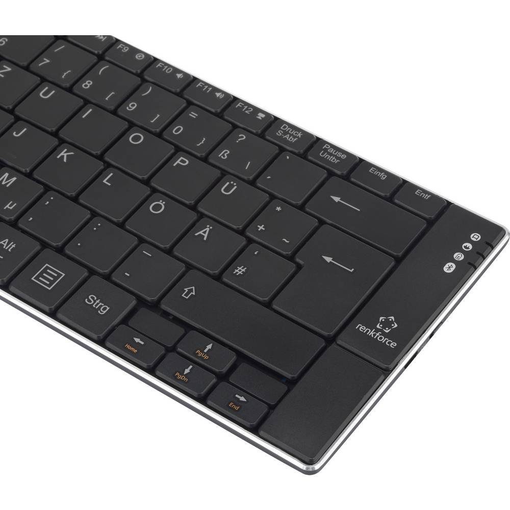 Renkforce Bluetooth®-Tastatur "Slim" RF-4749657 Tastatur (Wiederaufladbar) – Bild 4 von 5