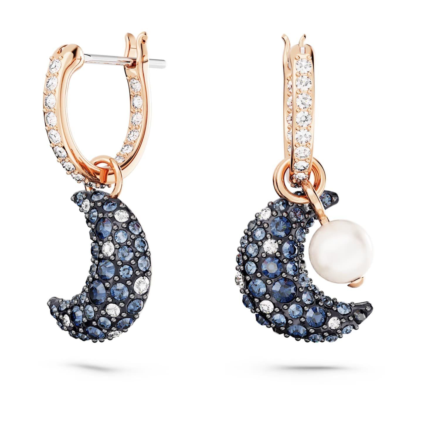 Paar Ohrhänger Swarovski Ohrhänger 5671569 Luna Drop-Ohrhänger Asymmetrisches Design