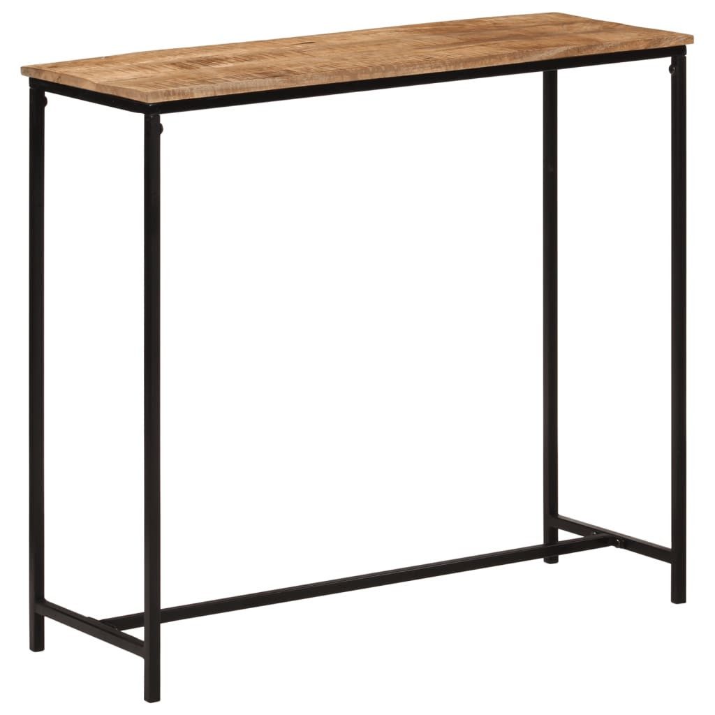vidaXL Konsolentisch Konsolentisch 80x30x74 cm Massivholz Mango und Eisen