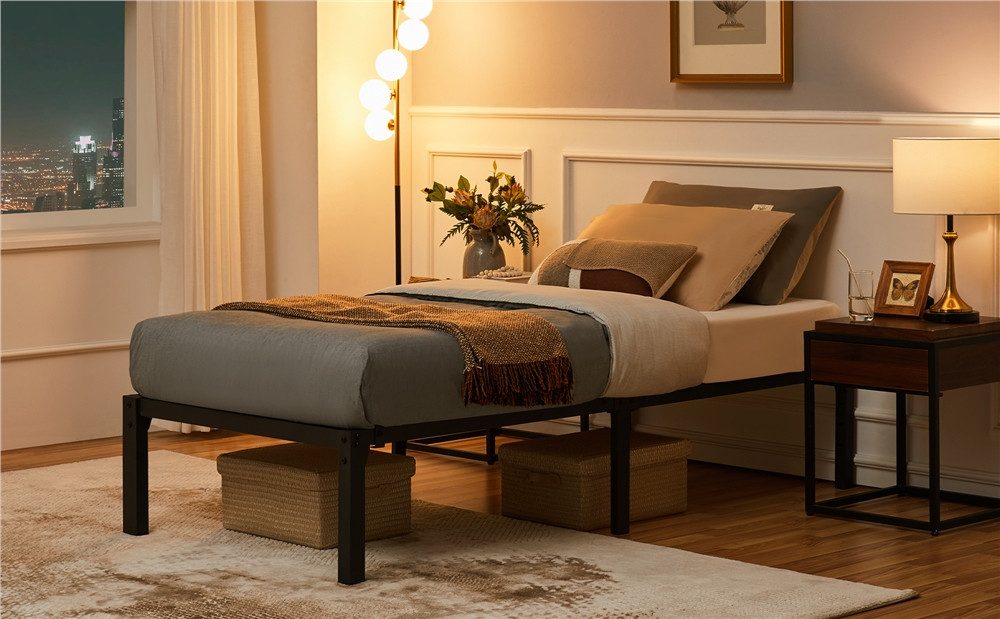 Yaheetech Metallbett, Bettrahmen 36/41 cm H günstig online kaufen