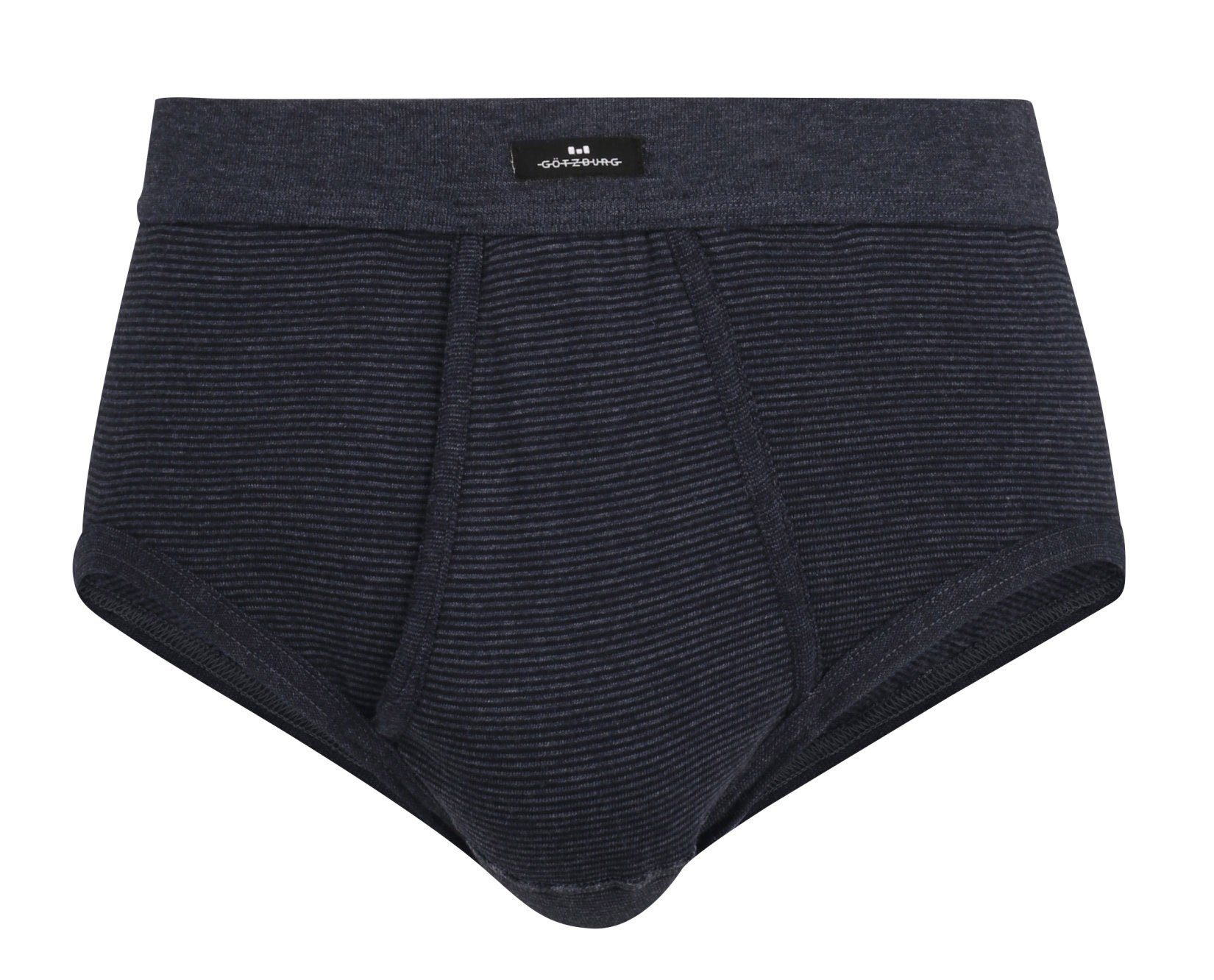 GÖTZBURG Slip 5er Pack Herren Unterhosen (5-St) Feinripp mit Eingriff