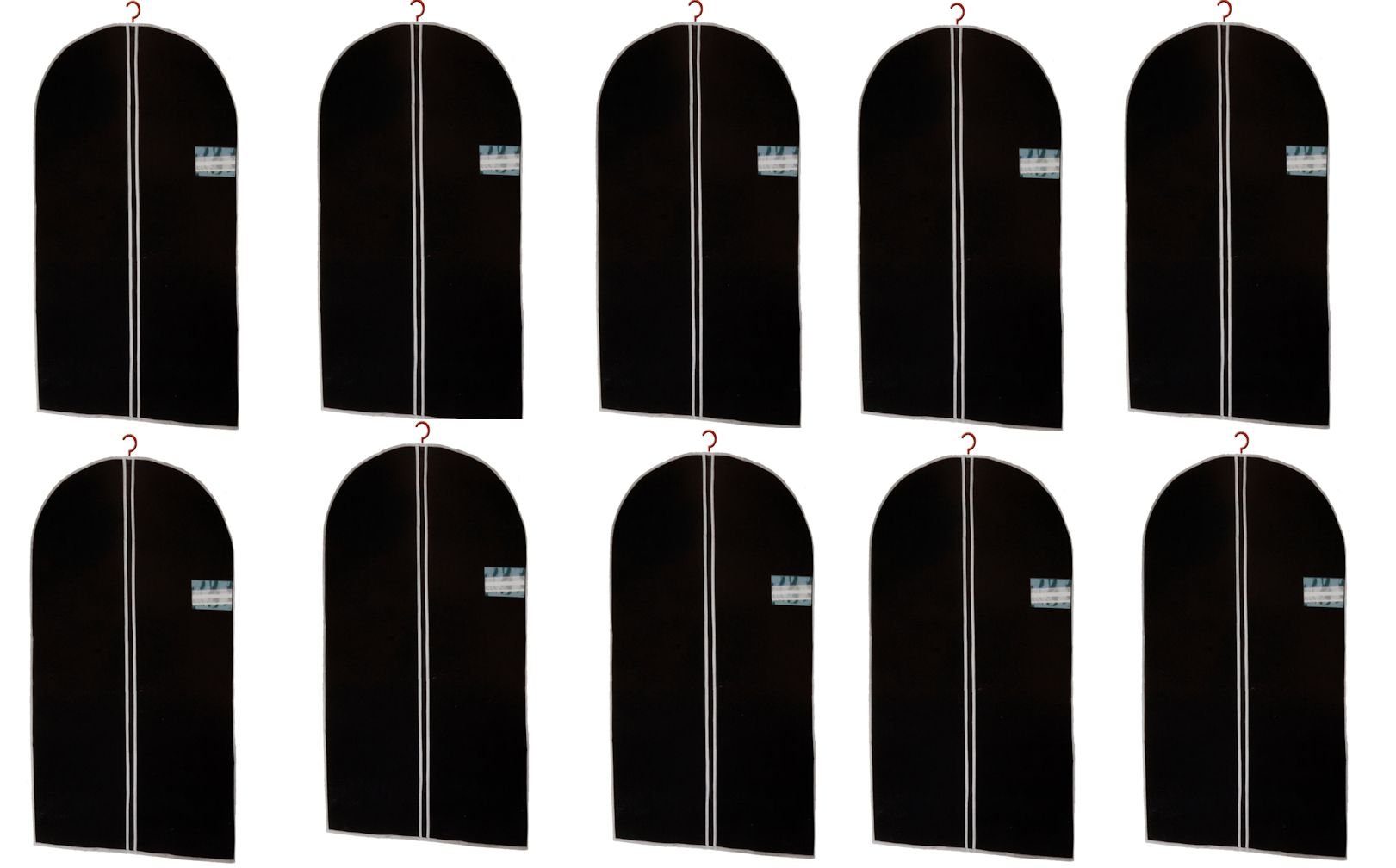 Spetebo Kleiderschutzhülle Vlies Kleiderhülle "XL" Set (10 St) - Kleidersack 10er 150cm Schutzhülle