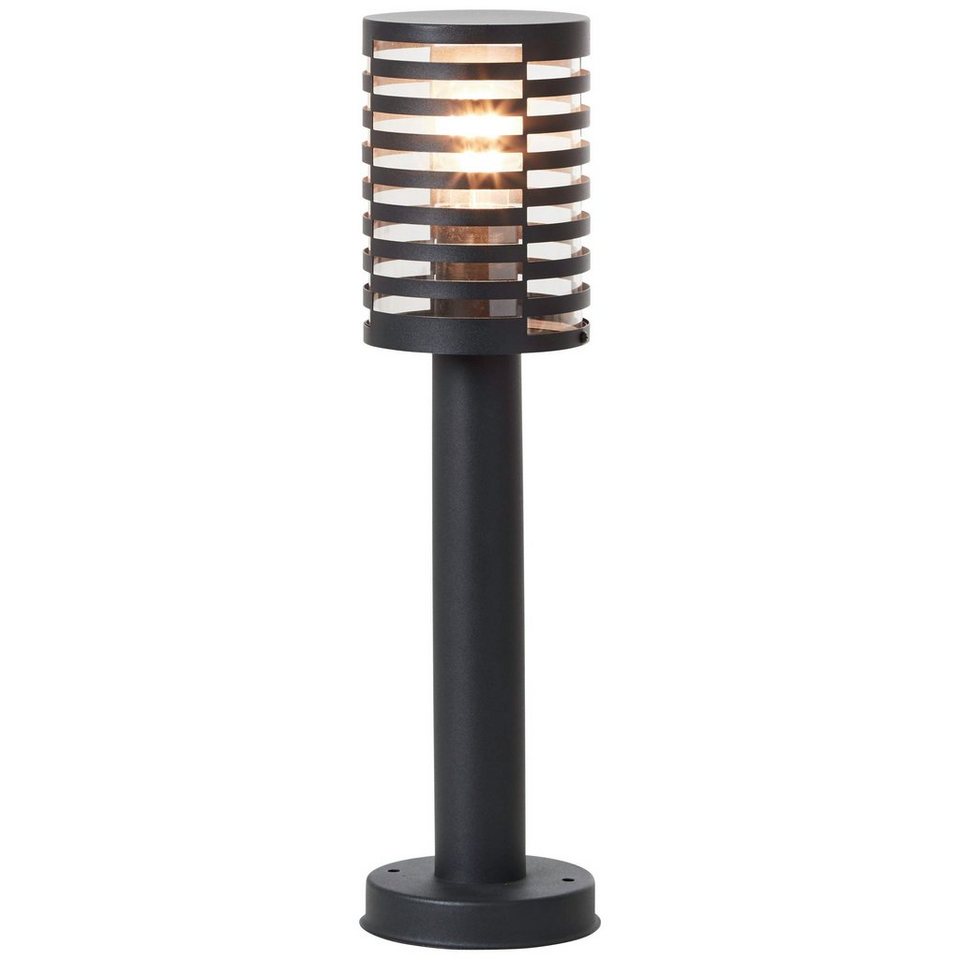 Brilliant Außen-Stehlampe Venlo, Lampe, Venlo Außensockelleuchte 50cm  schwarz matt, Edelstahl/Kunststof