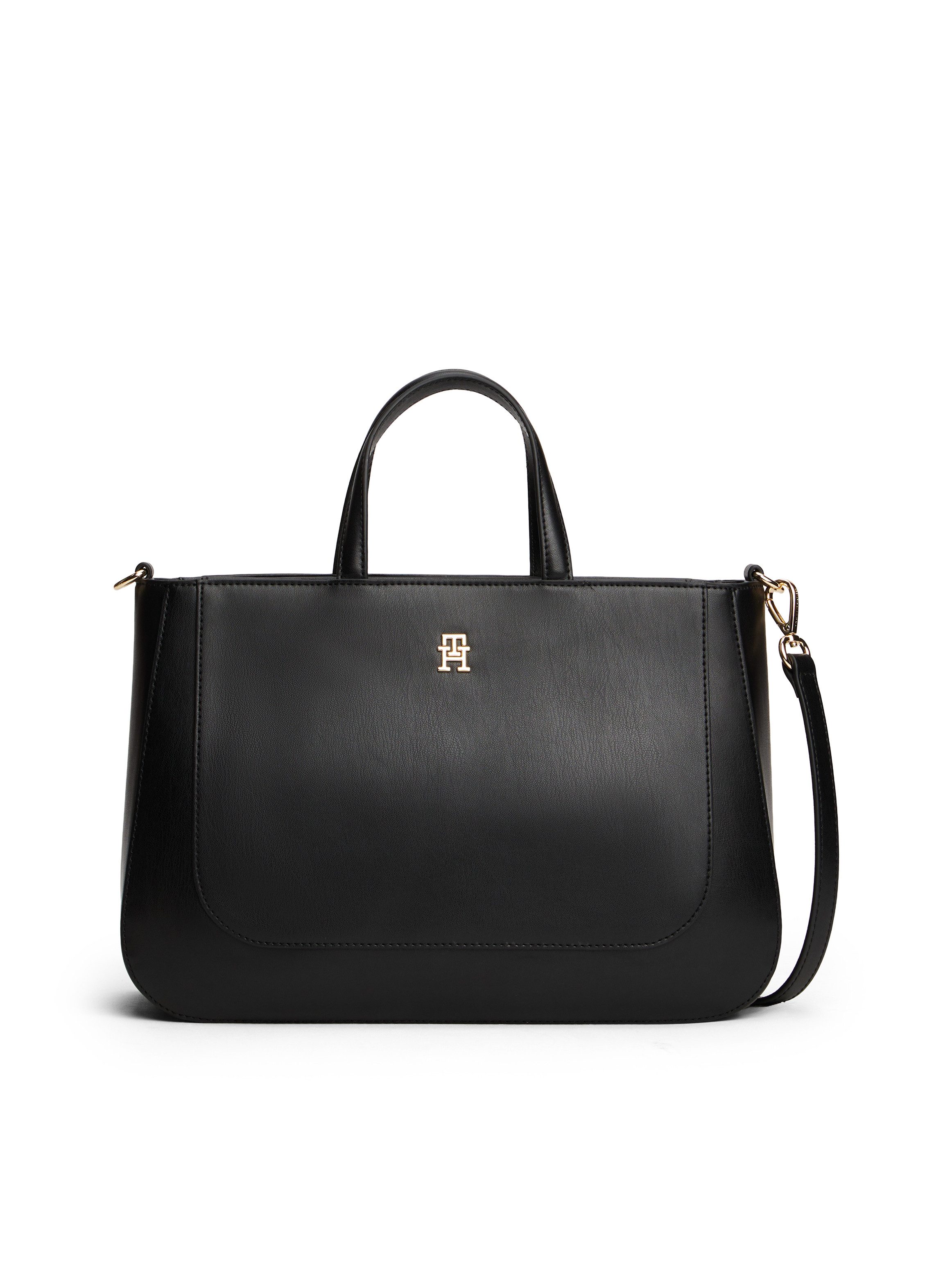 Tommy Hilfiger Satchel TH GLAM SATCHEL, Damen Umhängetasche, Tragetasche, Schultertasche mit TH-Logo