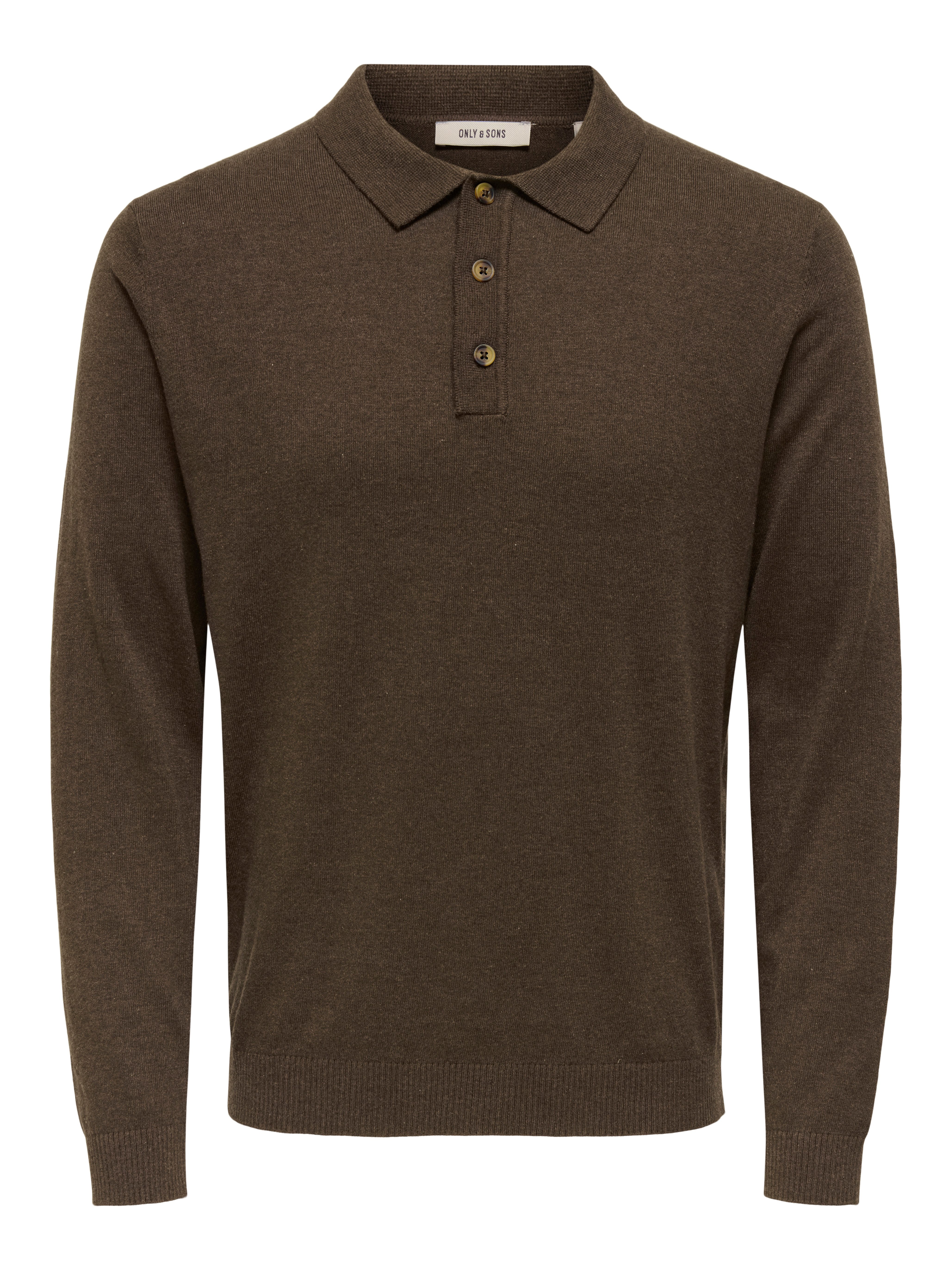 Polokragenpullover ONSLOUI REG 12 LS MEL POLO KNIT