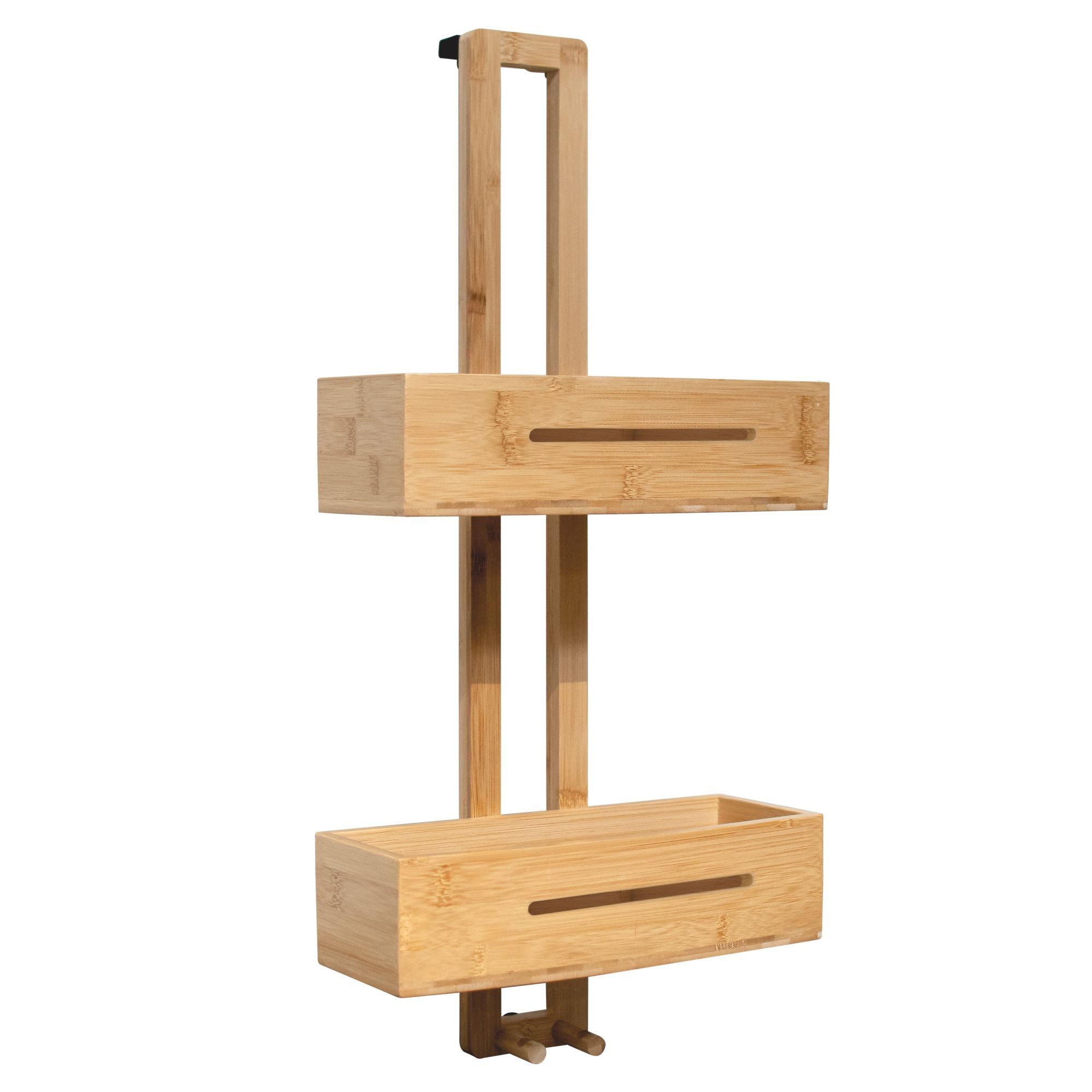 Schulte Duschkorb Duschablage aus Bambus 2 Etagen, inkl. Halter für Duschab günstig online kaufen