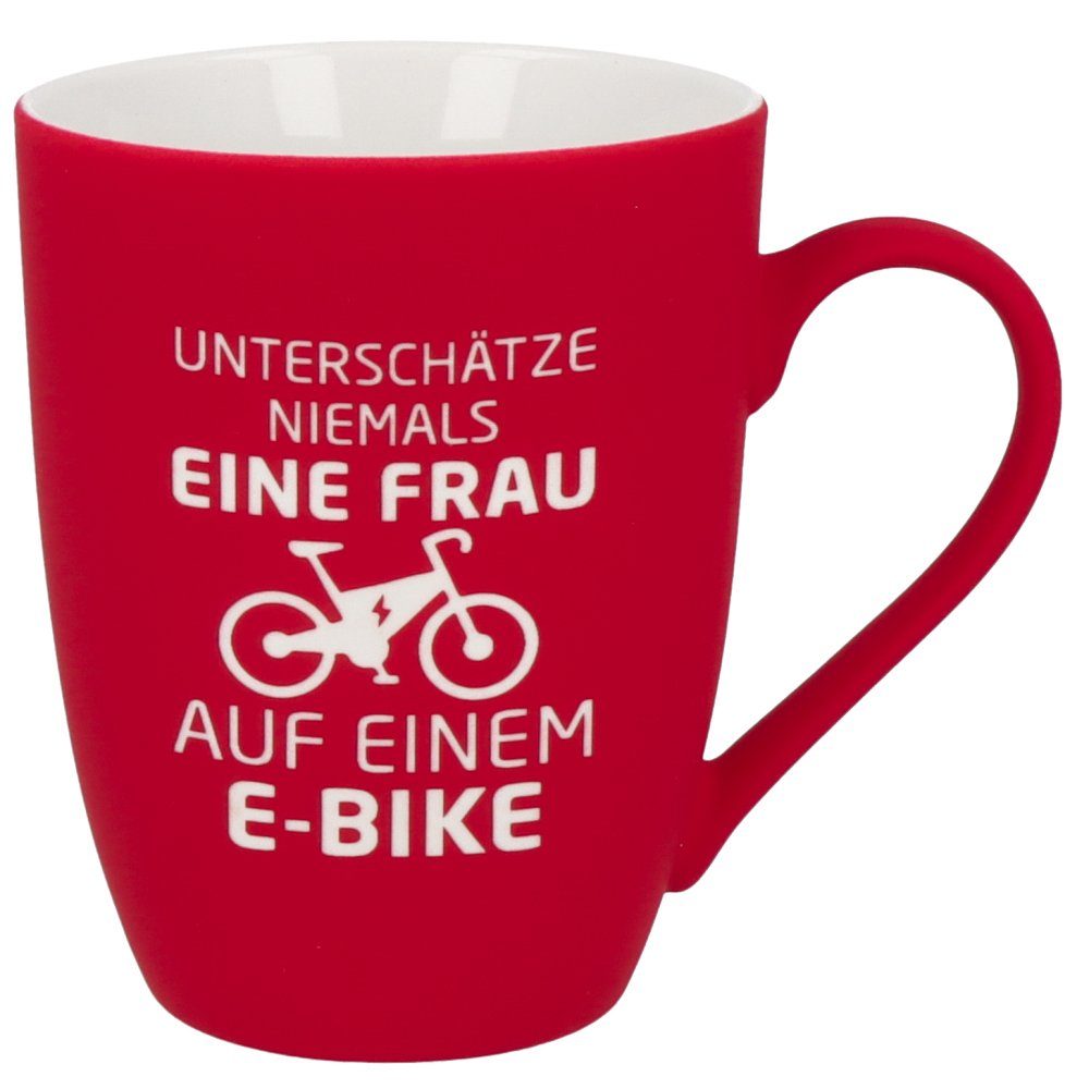 Spruchreif® Tasse SOFT-TOUCH-Tasse mit Gravur·Geschenk für Radfahrer und Mountain Biker