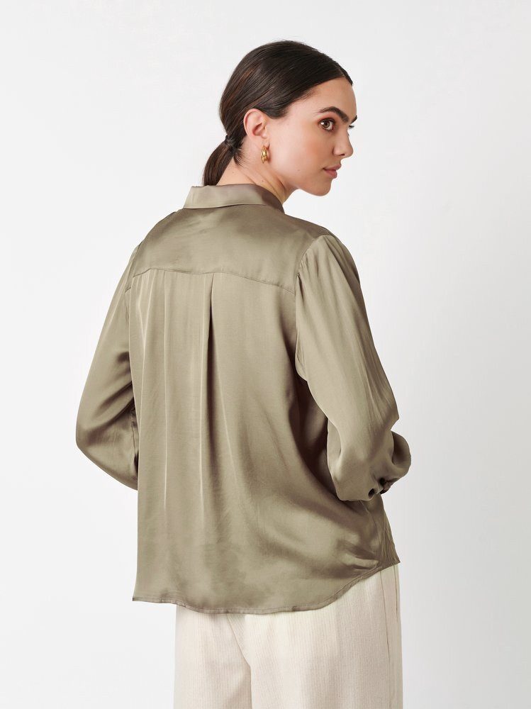 DESOTO Klassische Bluse Lena mit Volumenärmel