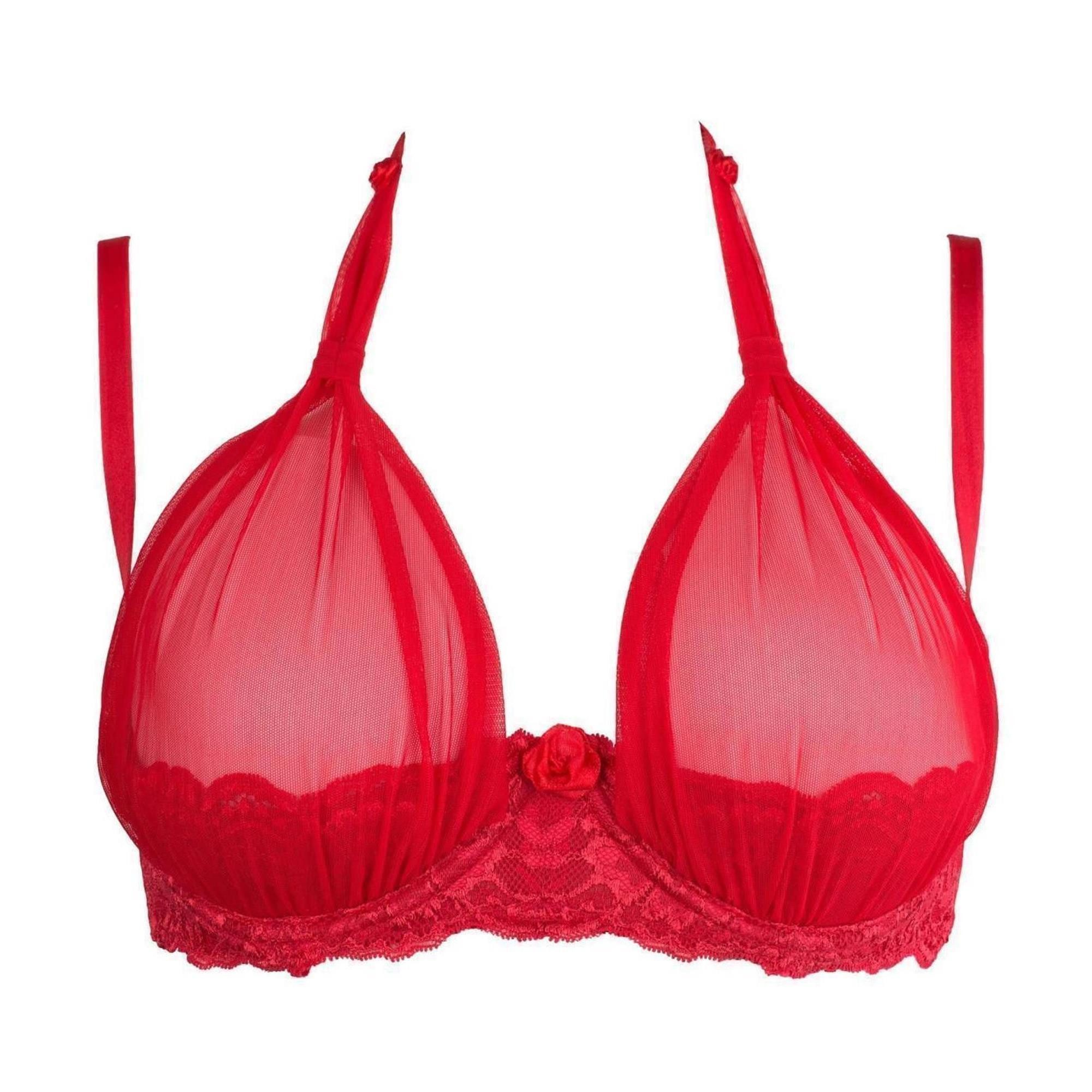 Axami Size Plus Halbschalen-BH V-8761PS Plus Size bra red - (80F,95E,85E,85F,90B