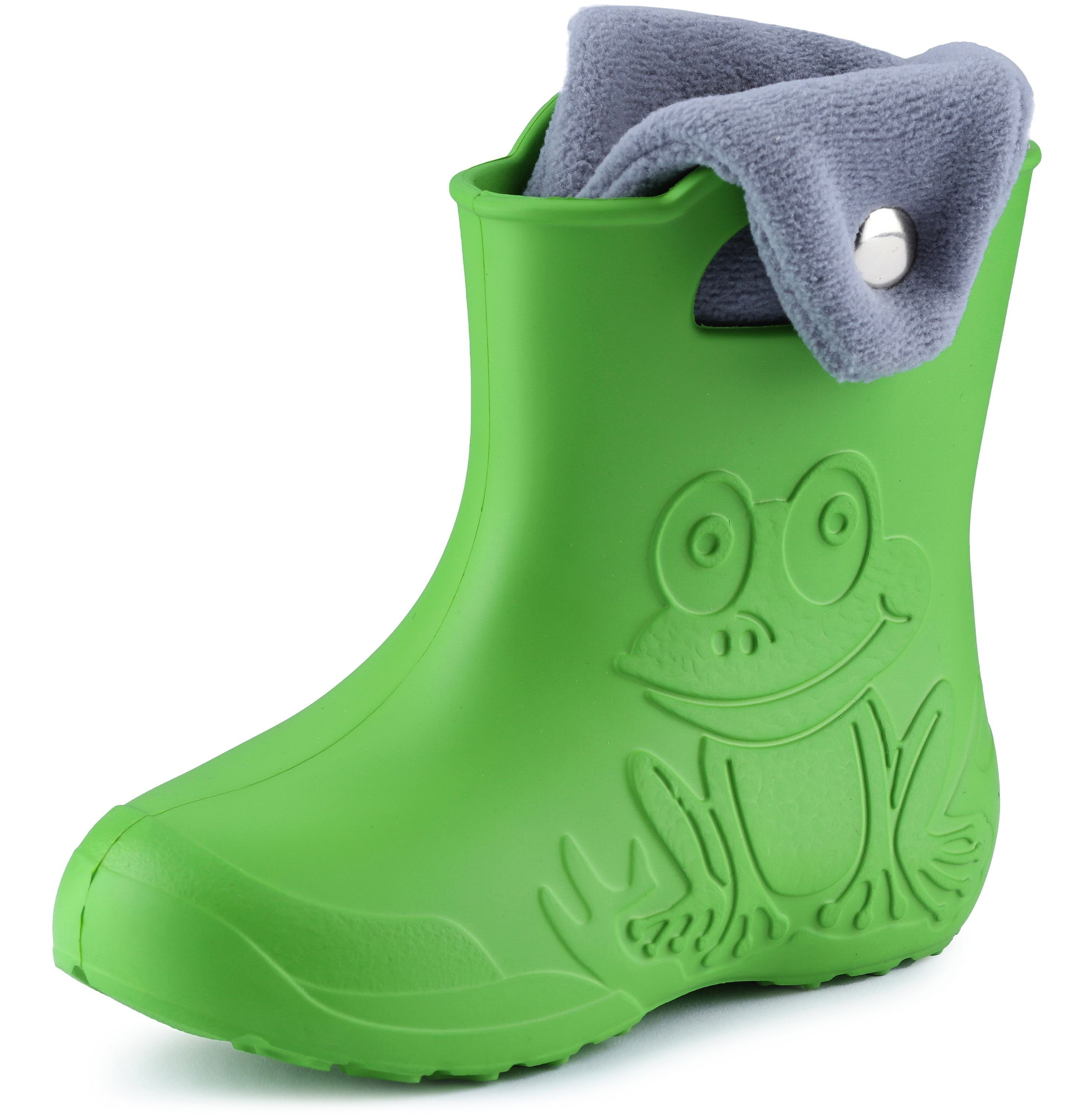 Ladeheid EVA Regenschuhe mit herausnehmbares Innenfutter LA-CA-04 Gummistiefel Kinder gefüttert und federleicht