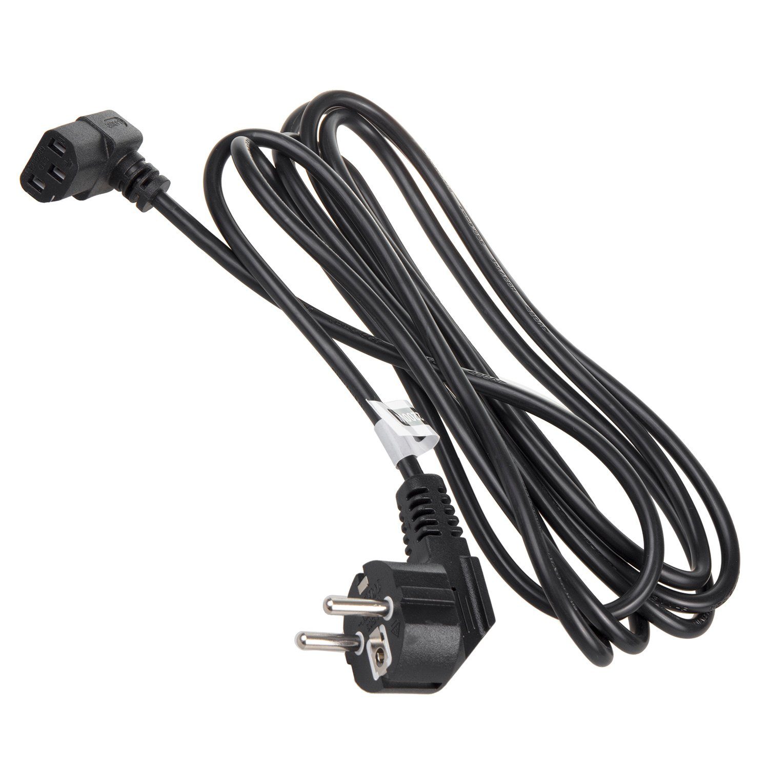 Maclean Kaltgerätekabel für PC, Monitor, Drucker & TV Netzkabel, (150 cm), Kaltgerätekabel Netzkabel 3-Pin Schutzkontakt