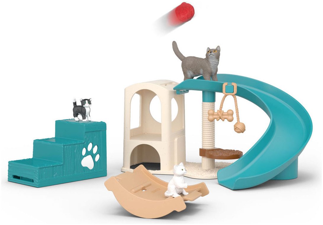 Schleich® Spielwelt FARM WORLD, Spielspaß für Katzen (42764), (12-tlg)