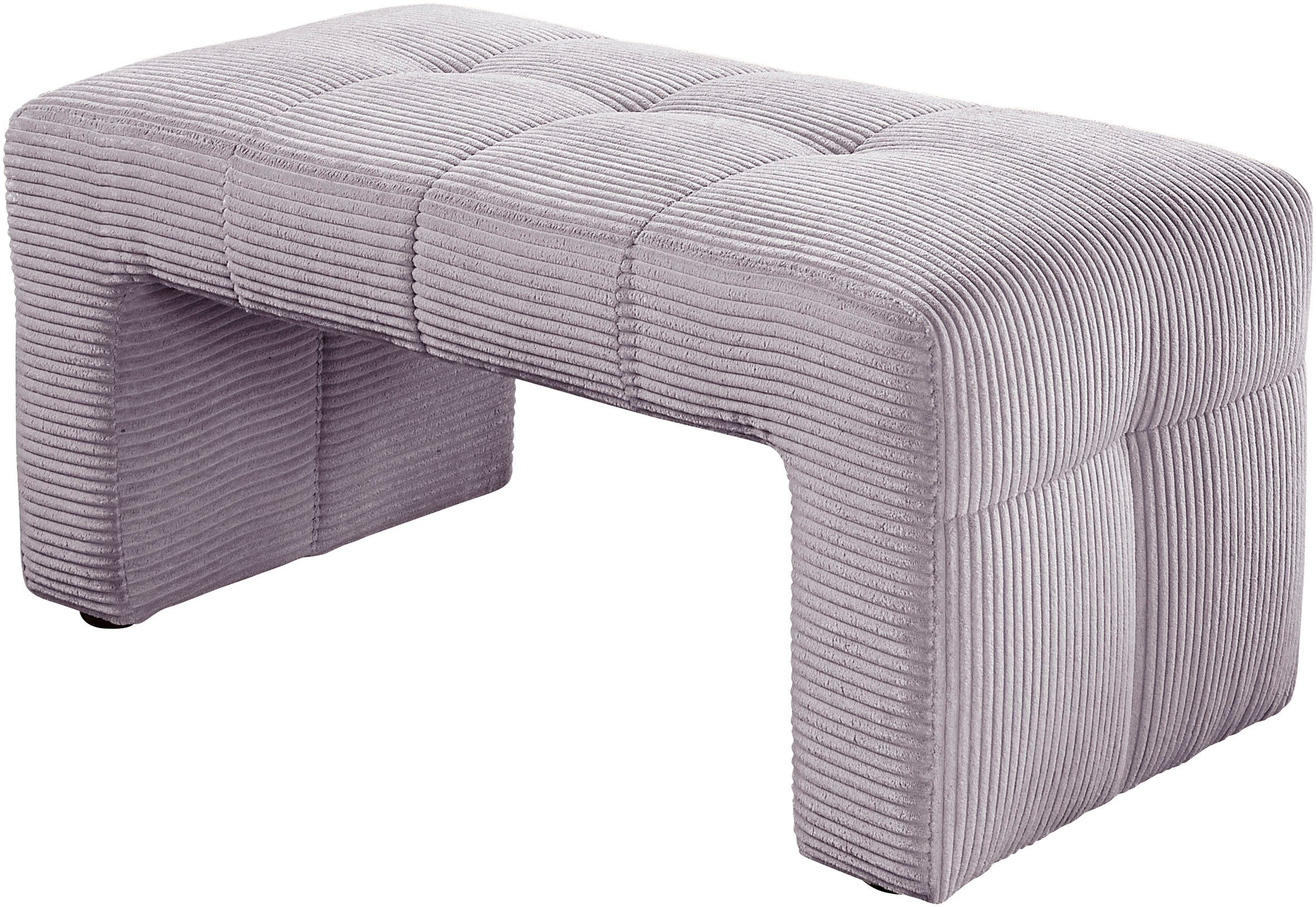 exxpo - sofa fashion Hockerbank Barista Hockerbank mit hoher Bodenfreiheit, Sitz gepolstert,Breite ca.100 cm