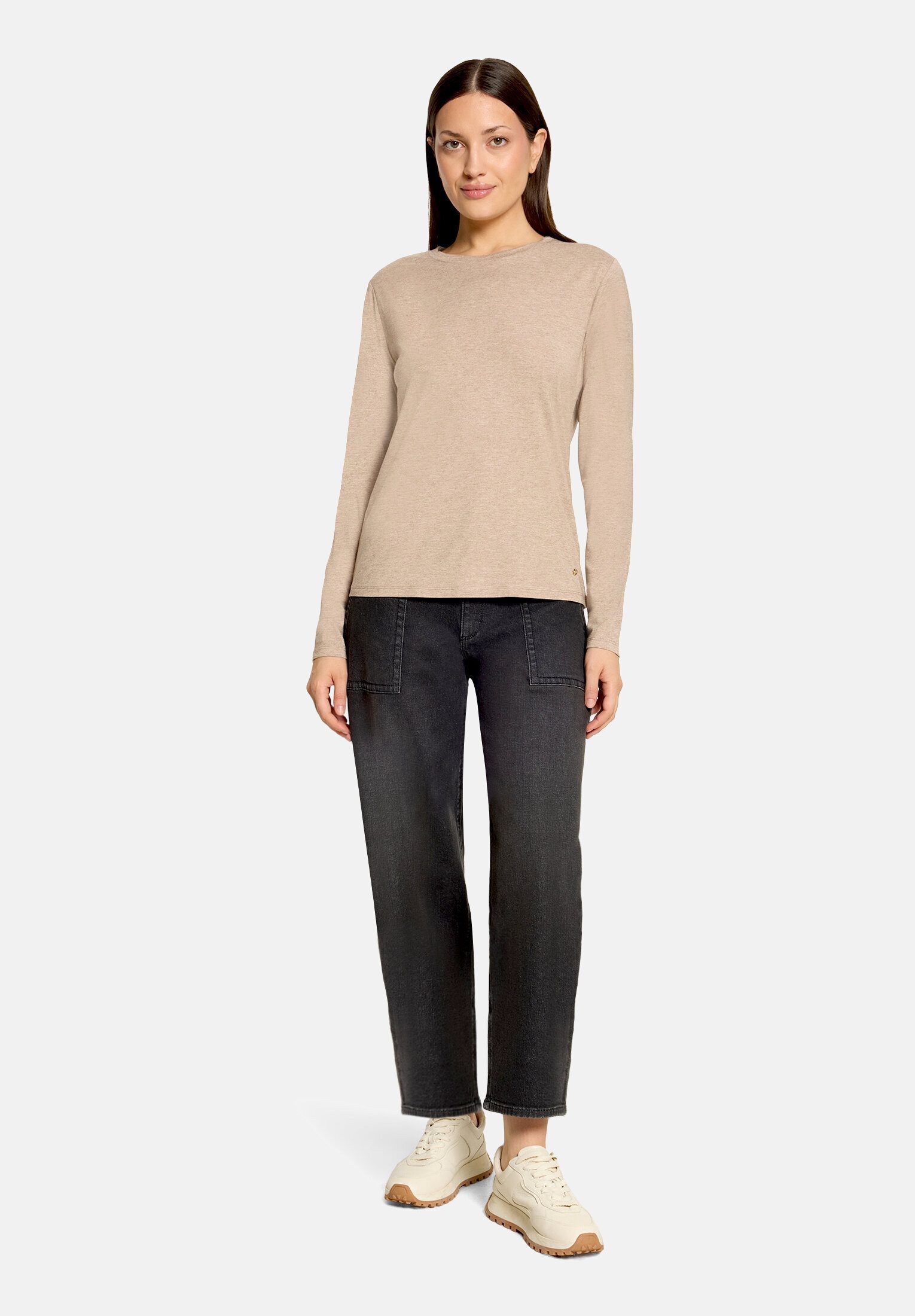 Betty&Co Kurzarmshirt Damen mit Rundhalsausschnitt (1-tlg)