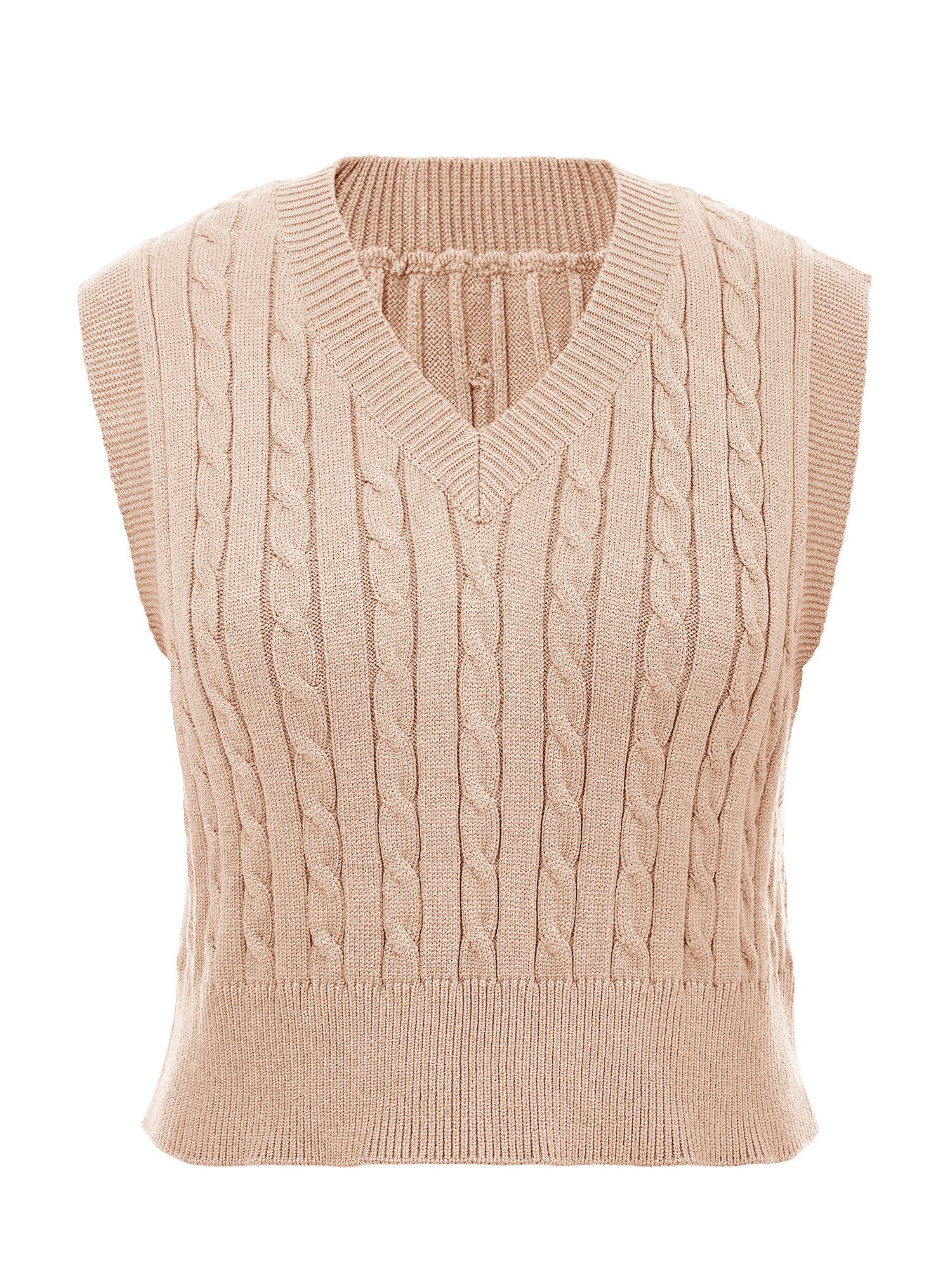 Imily Bela Strickweste Damen Ärmellose Kurze Weste (Packung, 1-tlg., 1per-P günstig online kaufen