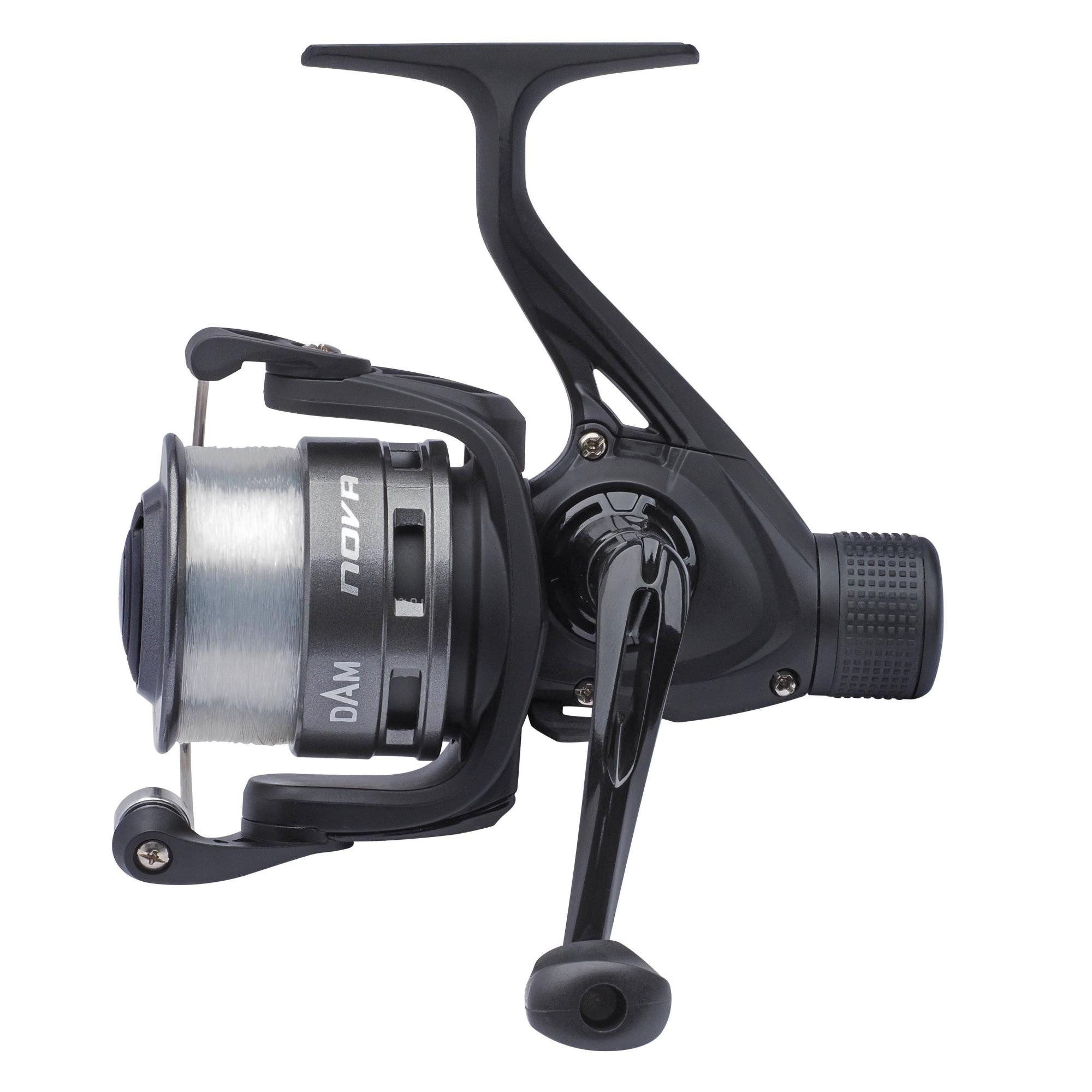 DAM Fishing Freilaufrolle Quick Nova RD Spinning Reel Rolle mit Schnur in 4 Größen)