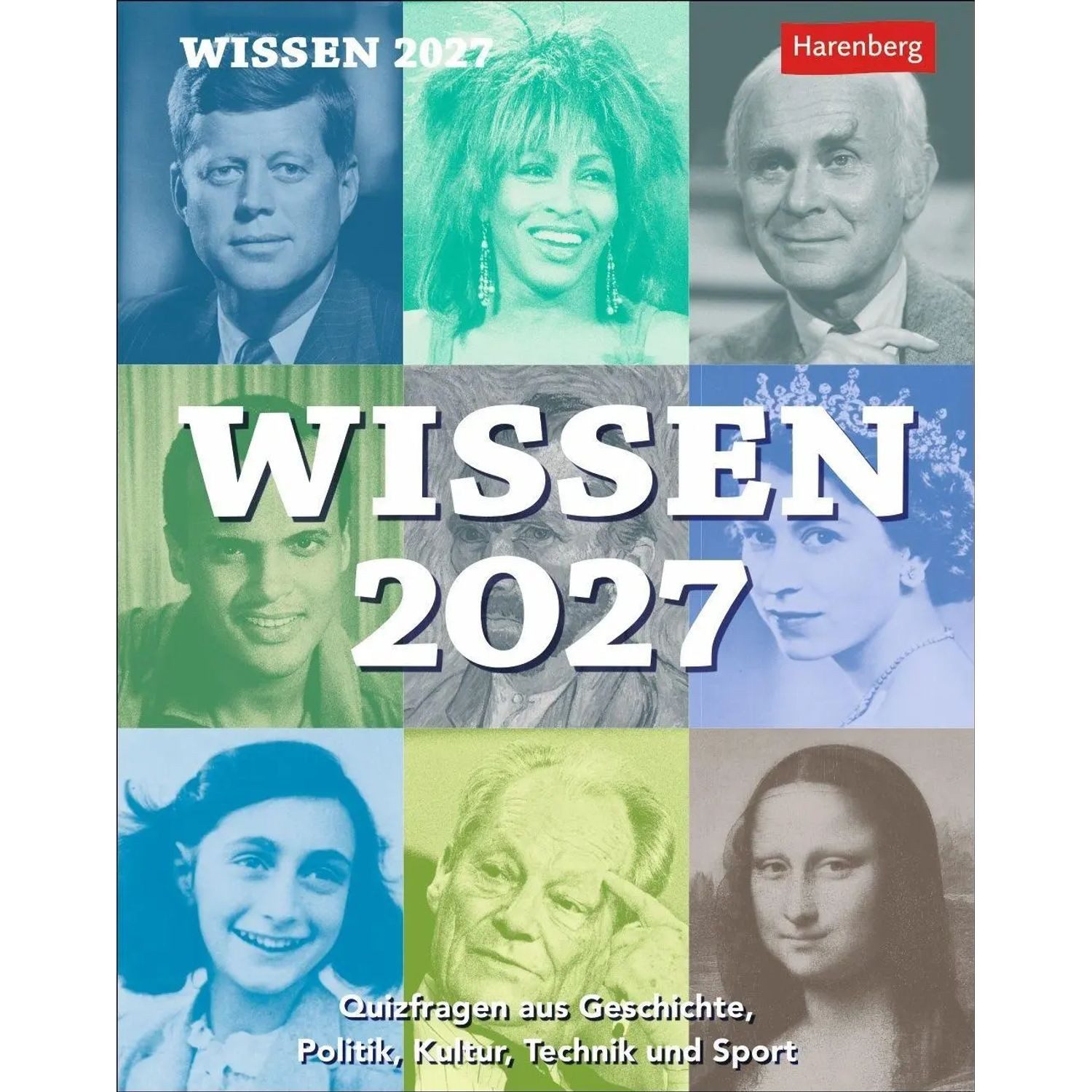 Harenberg Kalender Verlag Abreißkalender Wissen Tagesabreißkalender 2027 - Quizfragen aus Geschichte,...