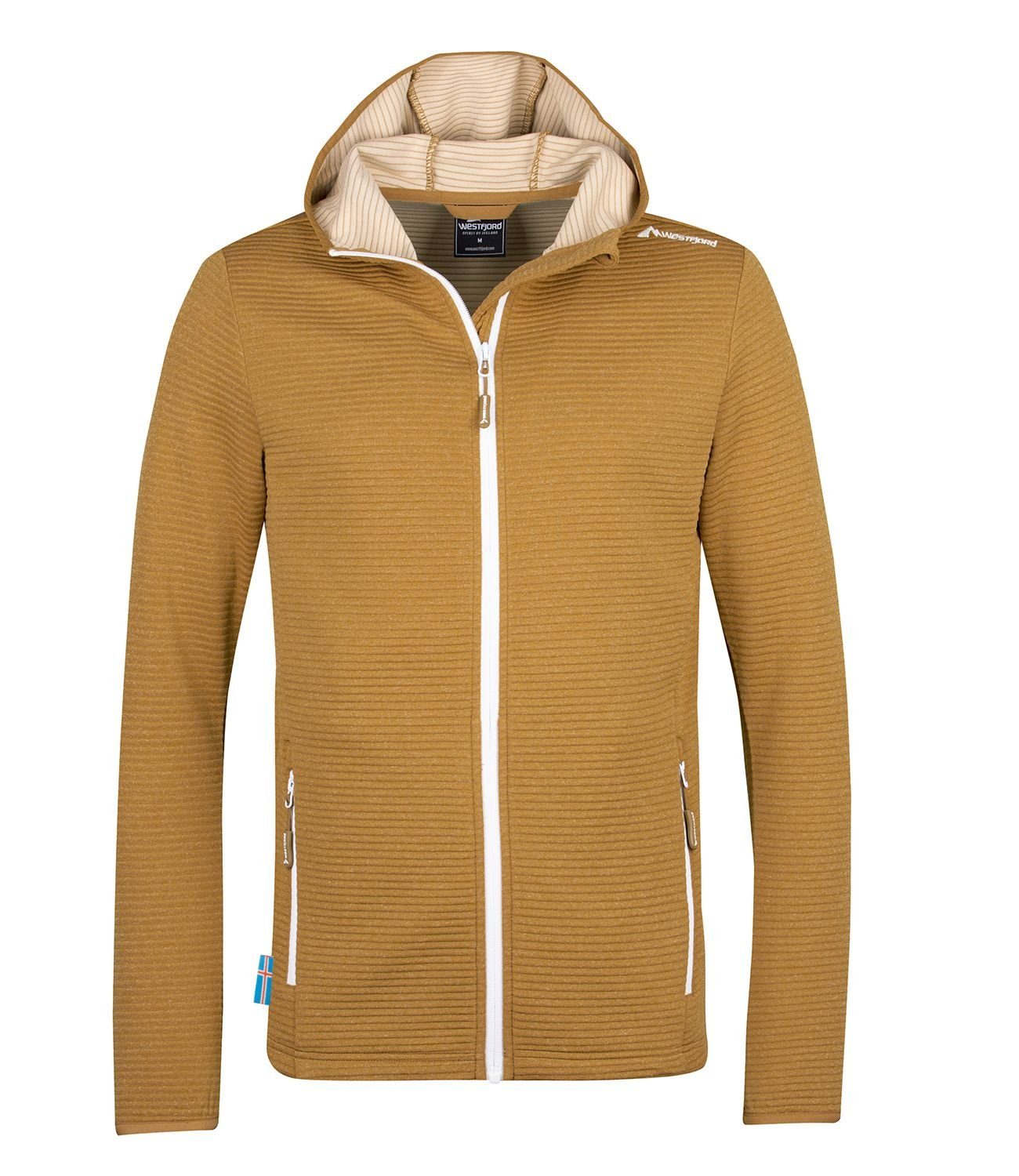 Westfjord Fleecejacke Skardsvik Bronze/Weiß