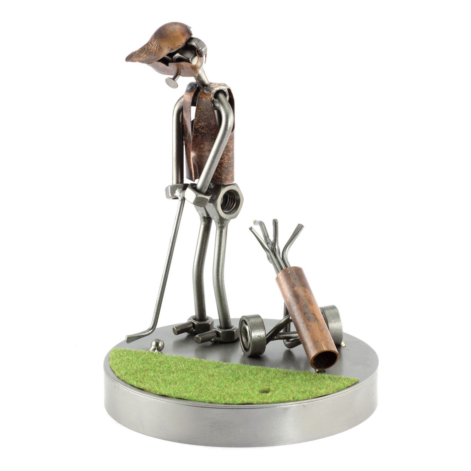 Dem Dekofigur Auf Golf Putter Grün Steelman24