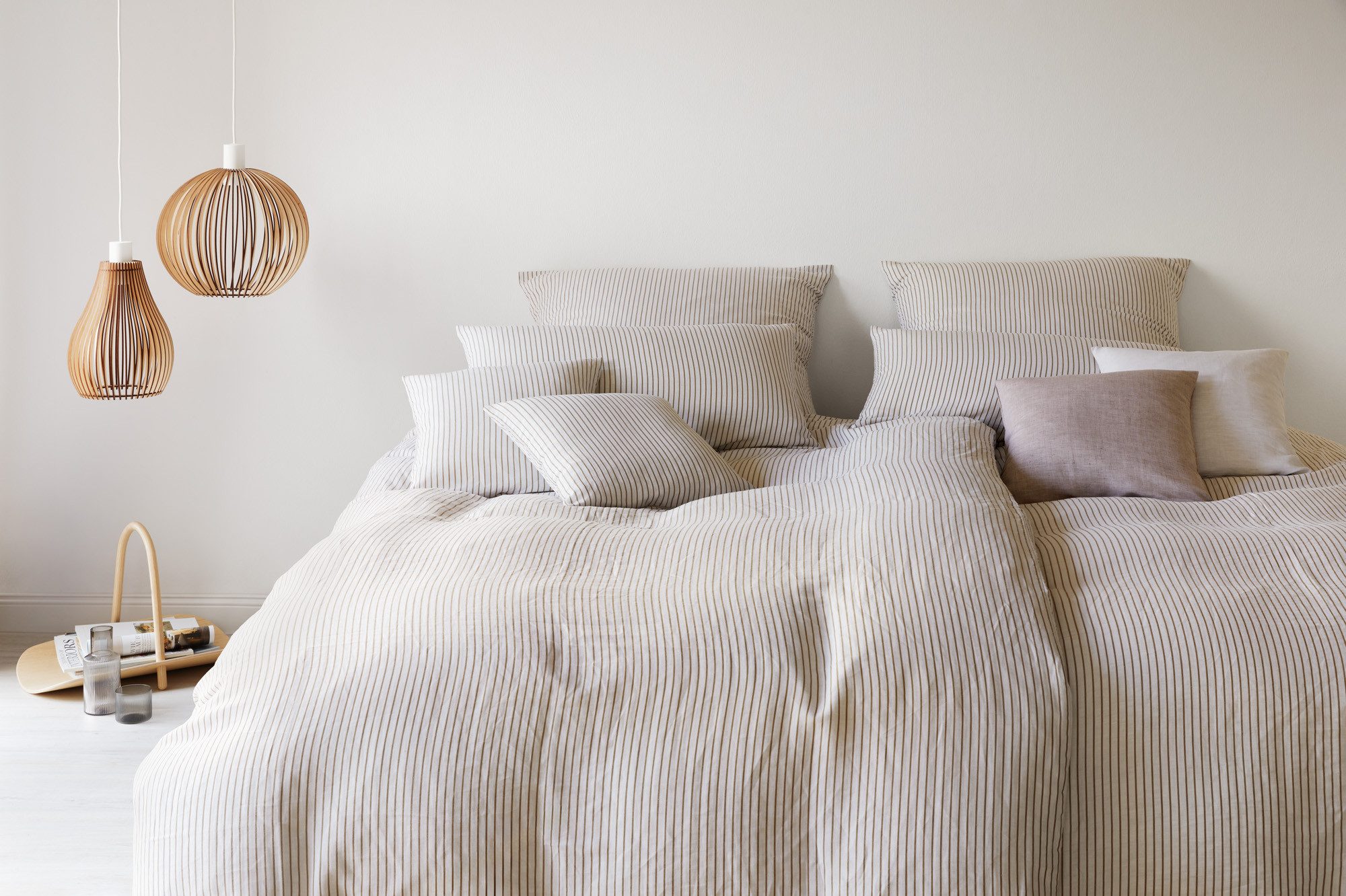 Elegante Bettwäsche Cozy, Halbleinen, 2 teilig, angenehmes Hautgefühl