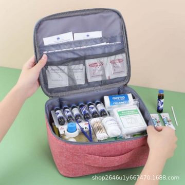 FIDDY Erste-Hilfe-Set Medikament Tasche, Große Kapazität Notfalltasche, (Tragbar Medikamententasche, Klein Reiseapotheke Tasche, Mini Medizin Aufbewahrungstasche für Outdoor Sports Home Camping Wandern, 1 St)