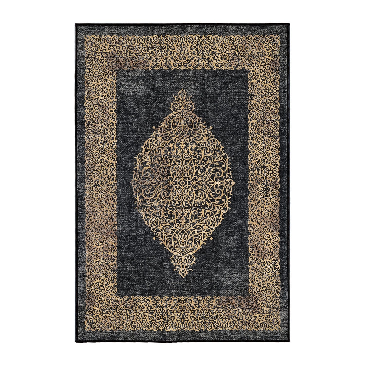 SIMPEX24 Designteppich Barock Design, Läufer, Höhe: 7 mm, Waschbarer Teppic günstig online kaufen