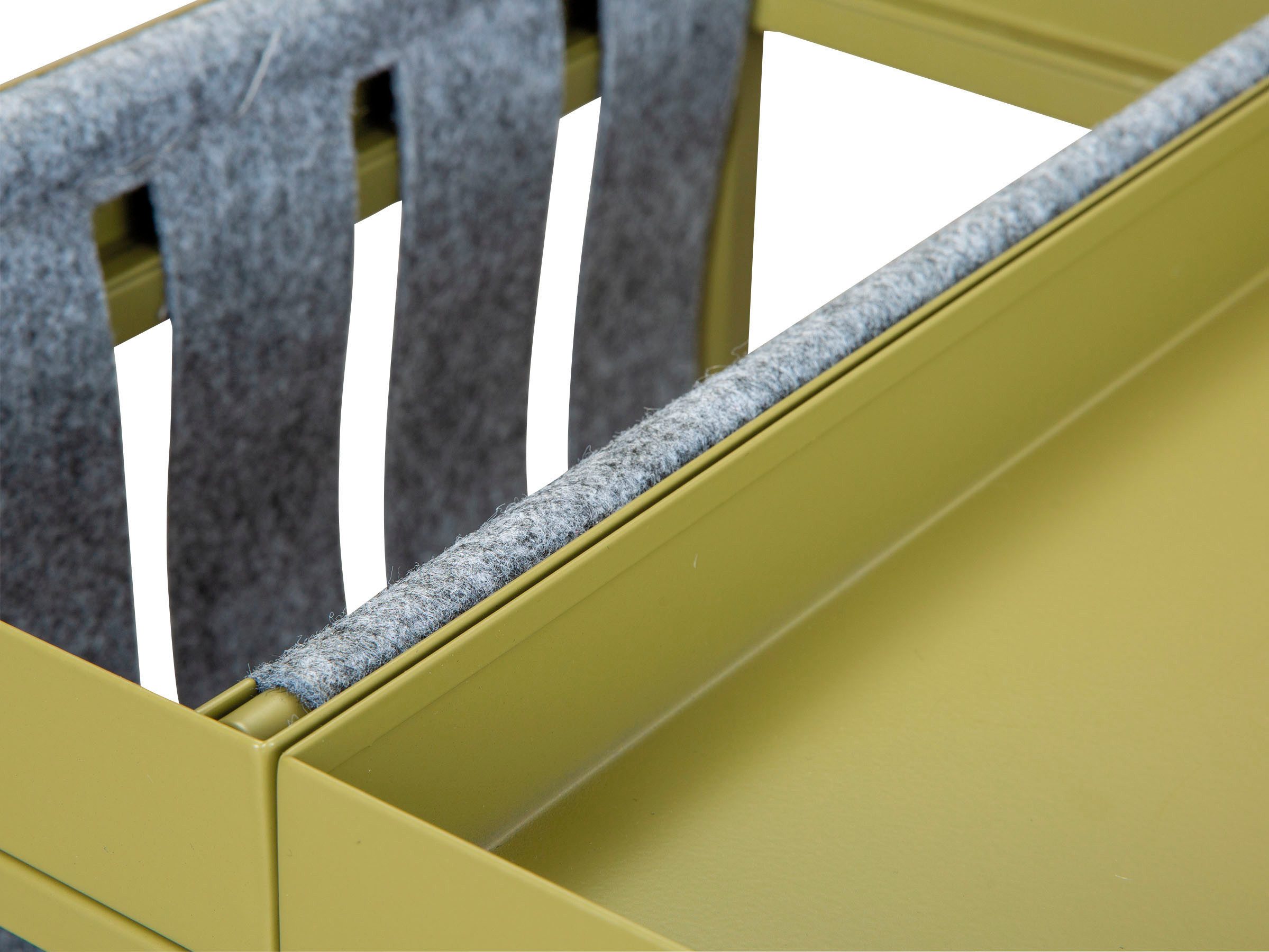 Inter Link Beistelltisch Club NY, mit praktischem Ablagefach aus Filz