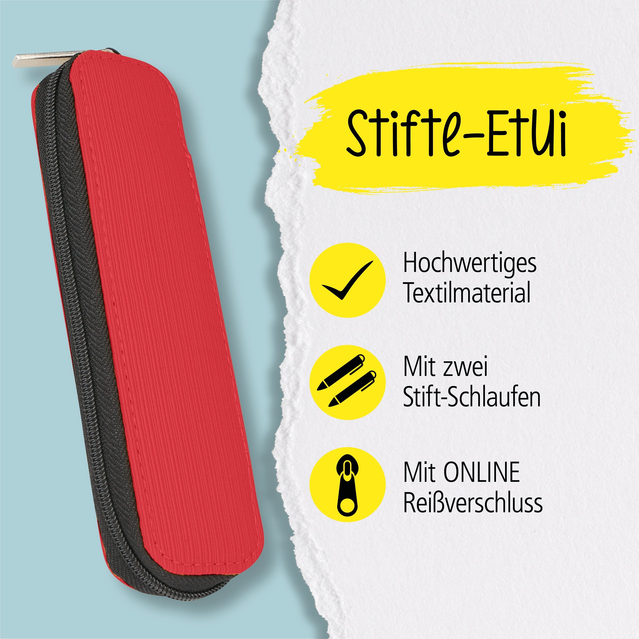 Online Federmäppchen Pen Stifteetui Rot