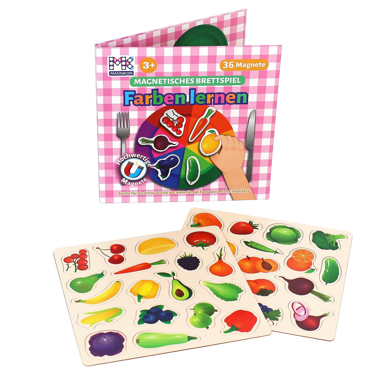 MAGNIKON Lernspielzeug Sortierspiel Formen und Farben für Unterwegs (Set, 3 günstig online kaufen