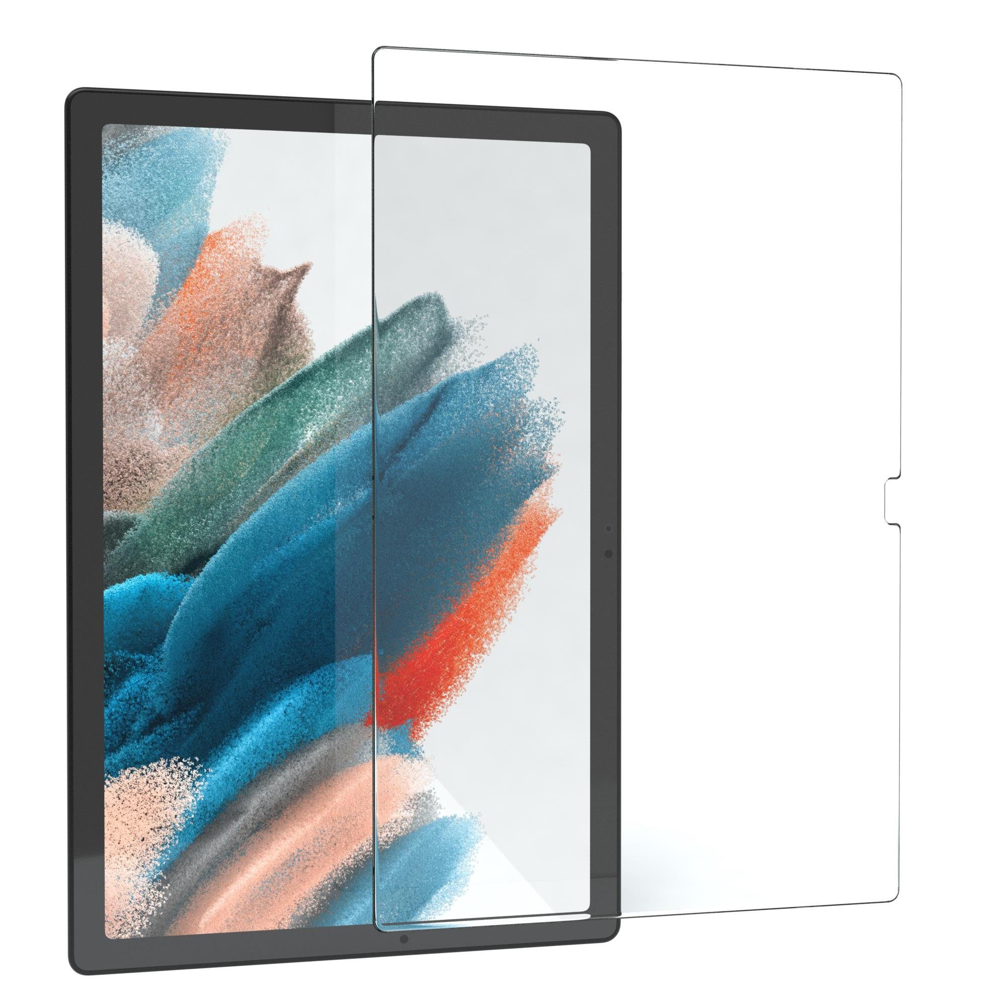 EAZY CASE Schutzfolie Schutzglas für Samsung Galaxy Tab A8 10.5 LTE, 10,5 Zoll Panzerglas Displayfolie Tabletschutz Glasfolie Kratzschutz