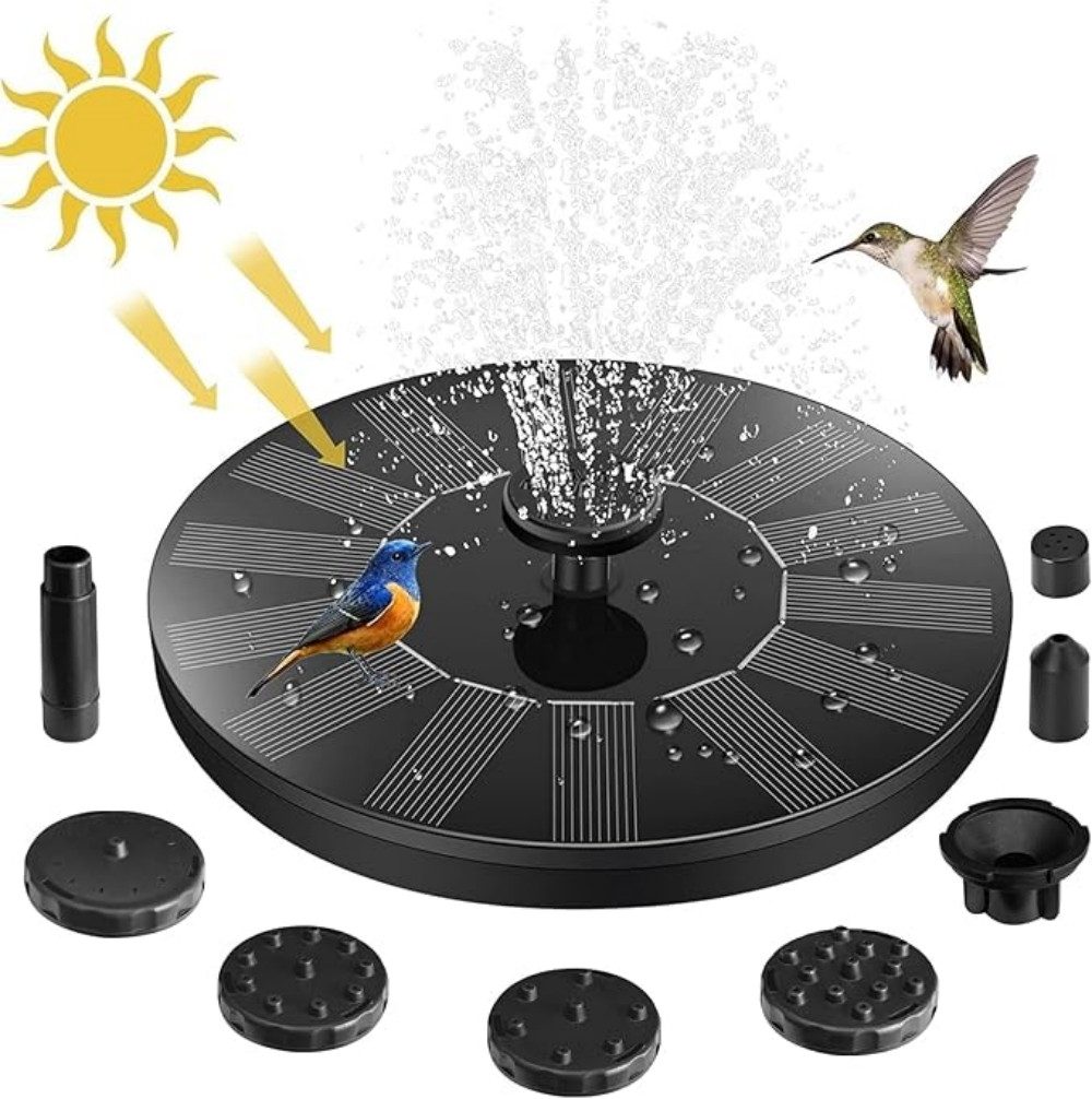 DESUO Gartenbrunnen 1,5W Solar Springbrunnen Teichpumpe günstig online kaufen