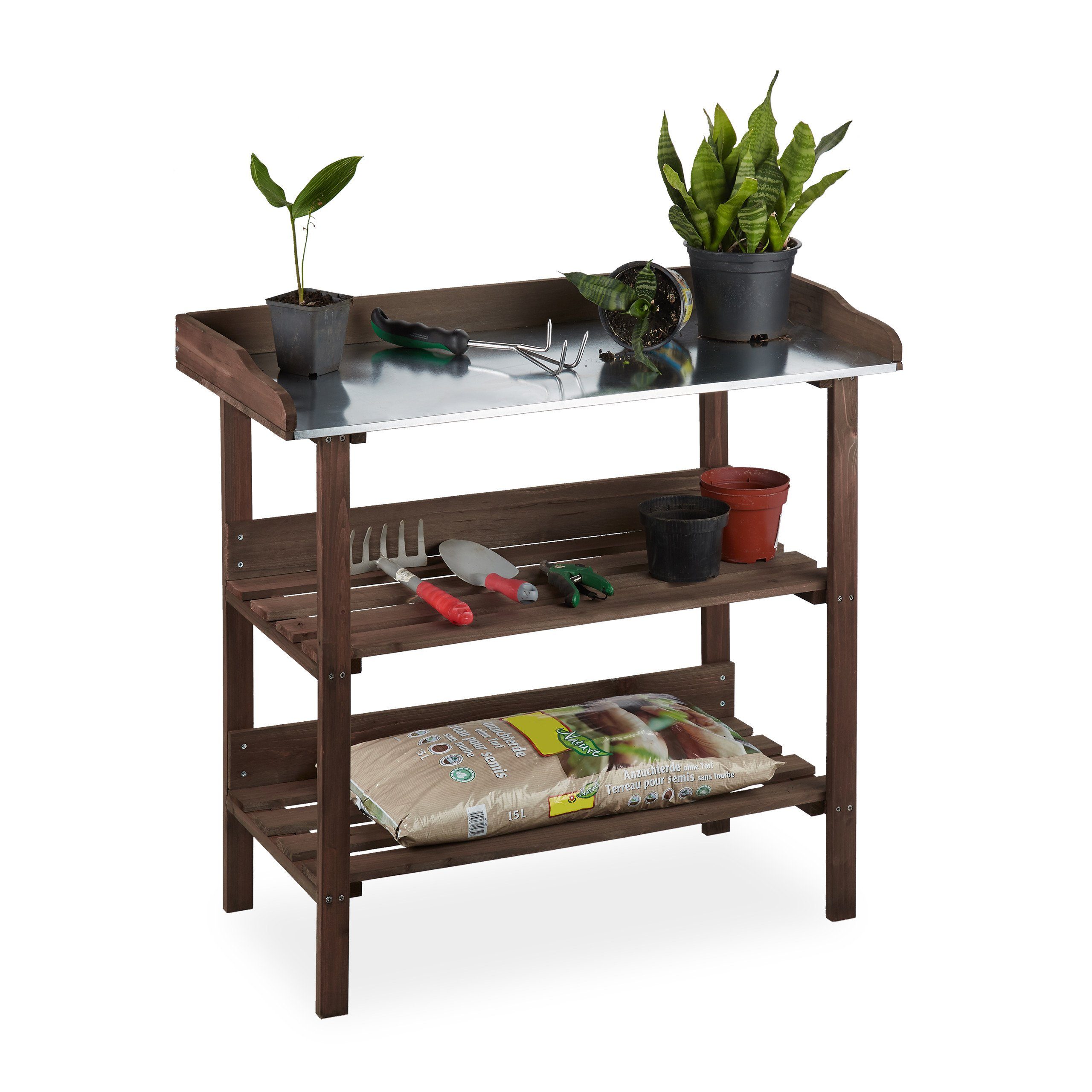 relaxdays Pflanztisch Holz günstig online kaufen