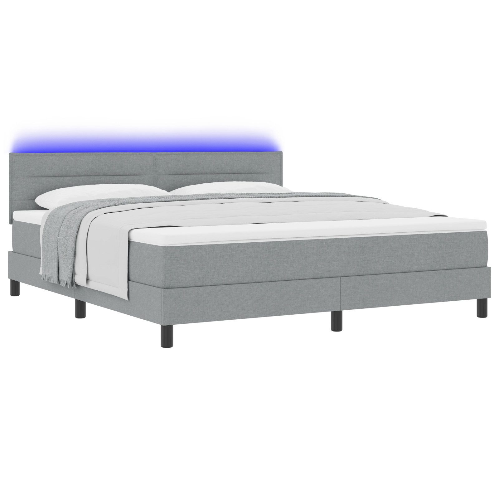 vidaXL Bett LED Boxspringbett mit Matratze günstig online kaufen