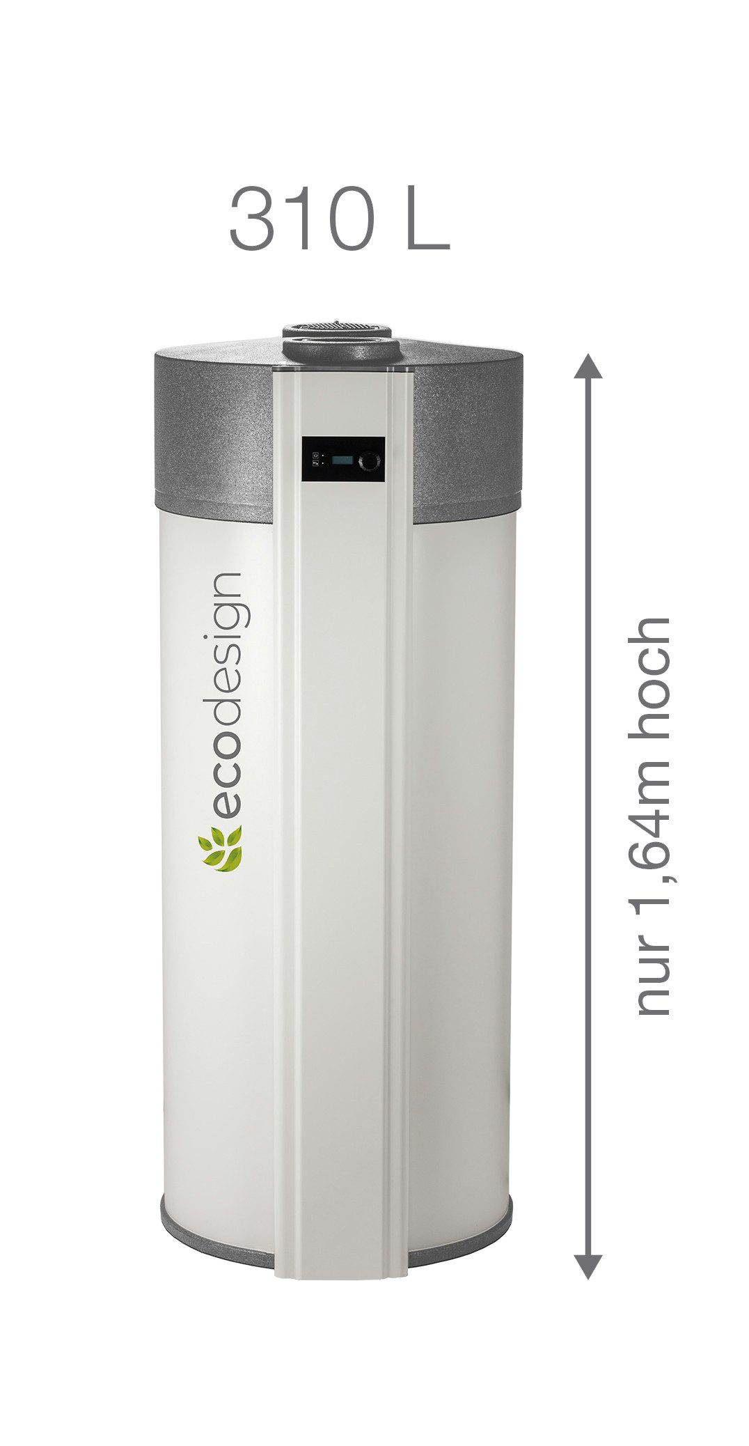 1 Eco Design GmbH Warmwasser-Wärmepumpe Ecodesign Brauchwasser-Wärmepumpe Warmwasser ED 310 compact WT