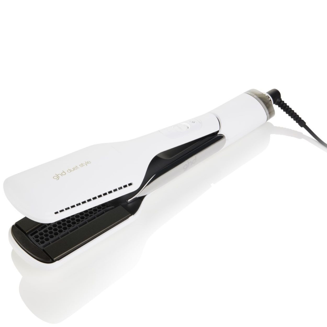 GHD Glätteisen GHD Duet Style 2-in-1 Hot Air Styler - weiß Keramik, 2 in 1 Trocknen und Stylen
