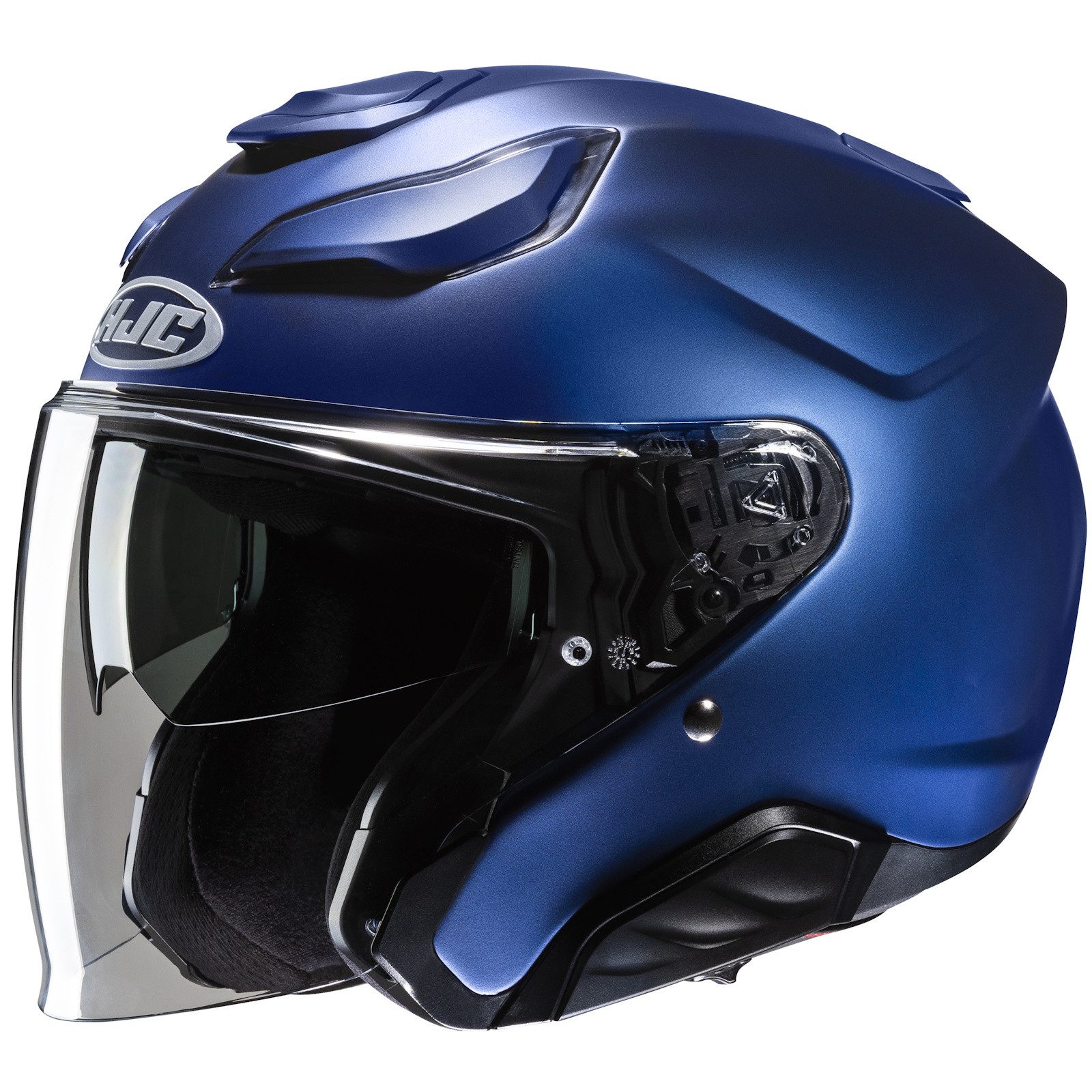 HJC Motorradhelm HJC F31 Solid Metallic Blau Jethelm (1er Set)