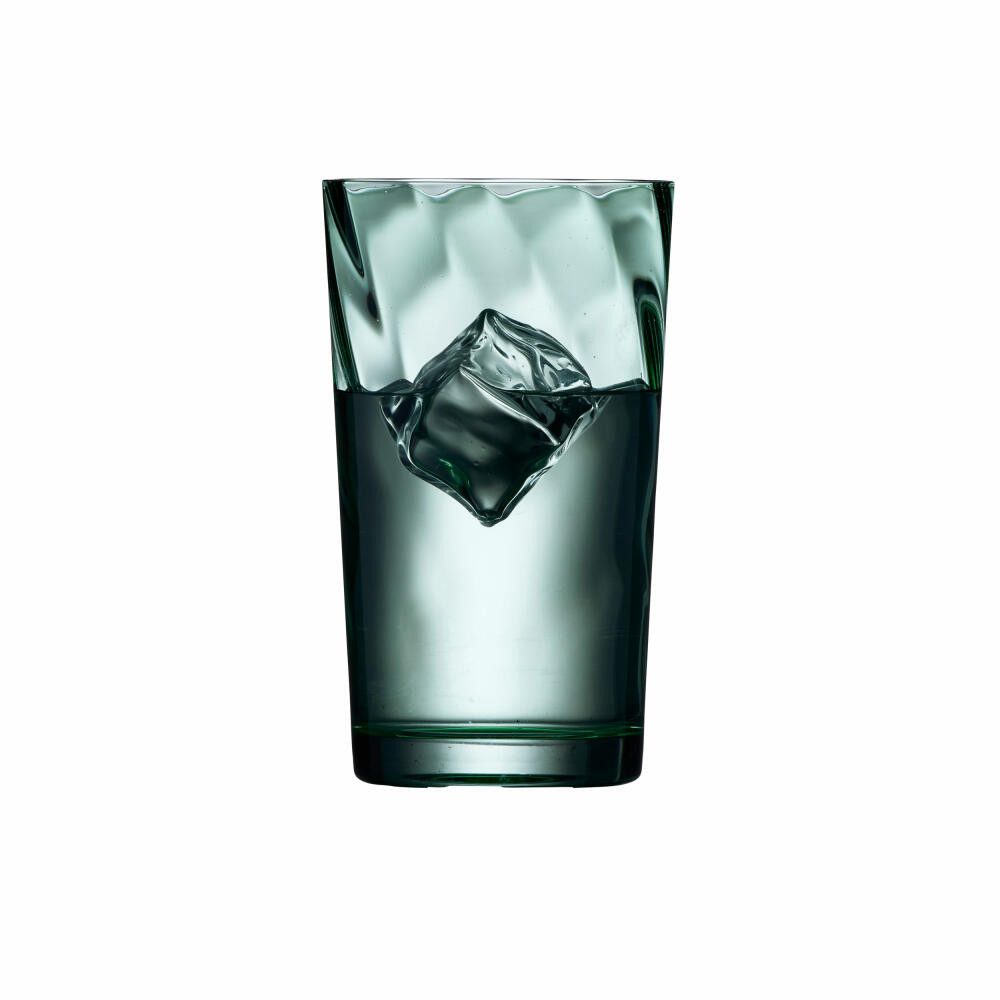 LYNGBY-GLAS Longdrinkglas Highball Vienna 4er Set, Grün, 450 ml, 4-tlg., Glas