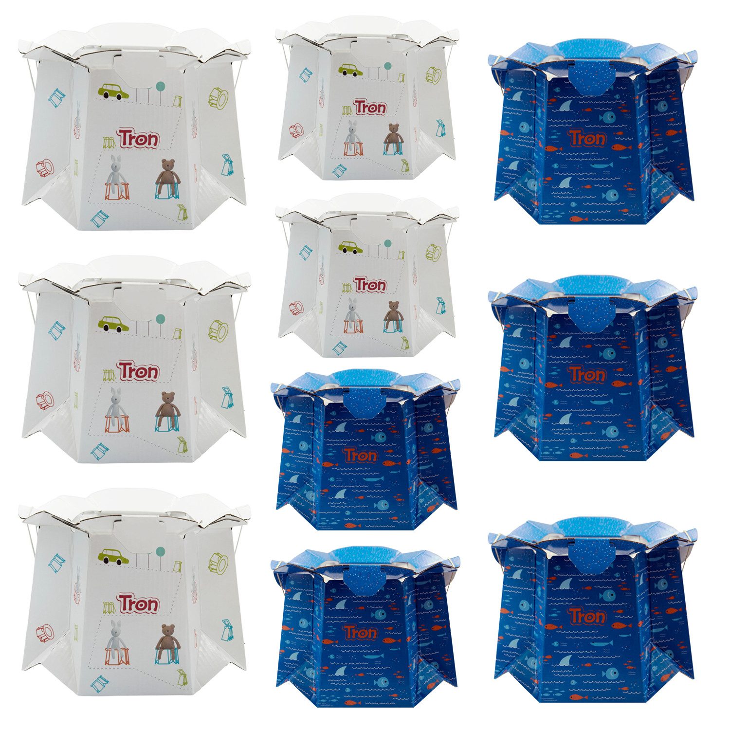 Tron Toilettentrainer, (10-tlg), 10x Öko-Reise-Einmalartikel