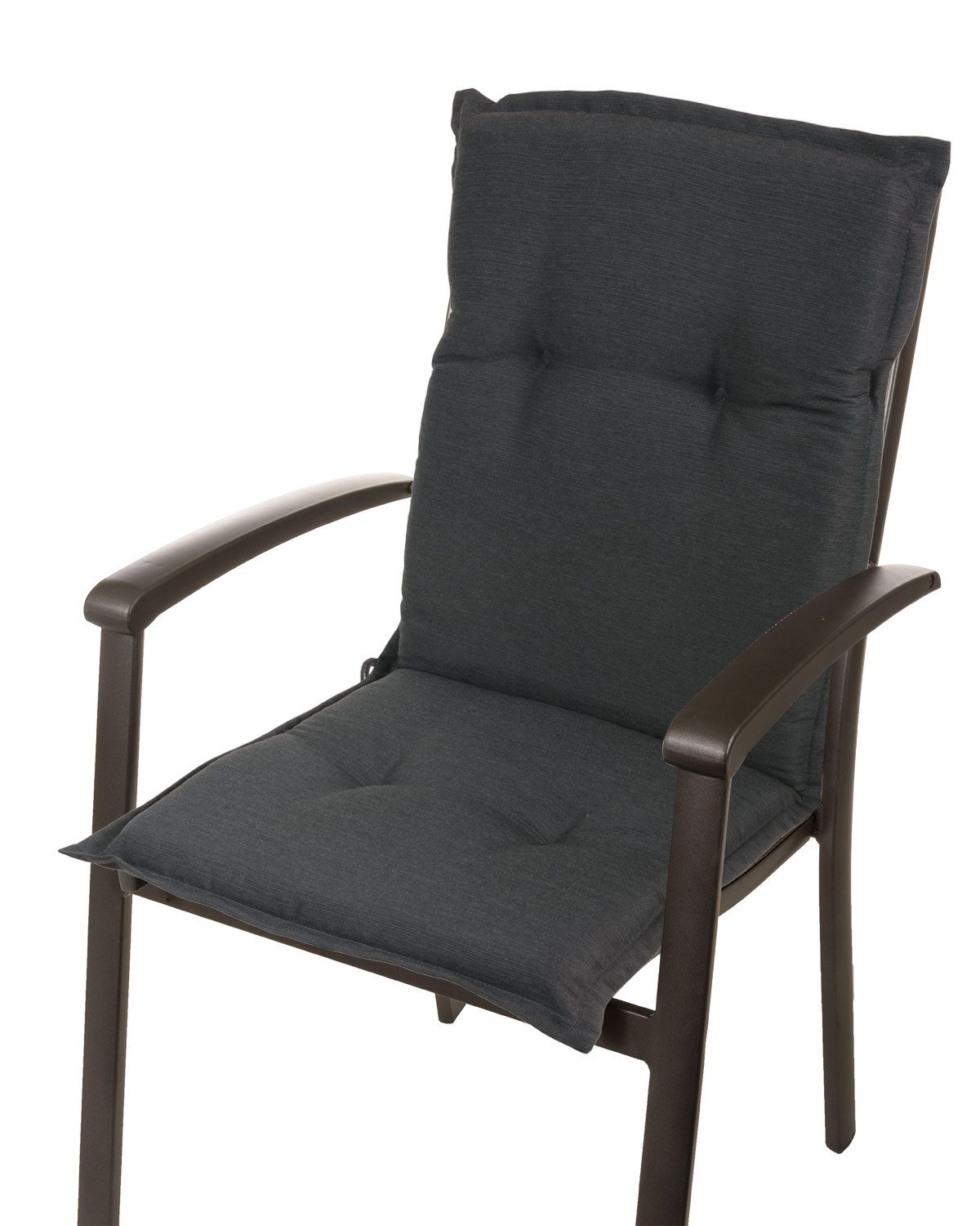 Sun Garden Sesselauflage Niederlehner Naxos extra 50318-701 anthrazit 105x48x6 cm Sun Garden