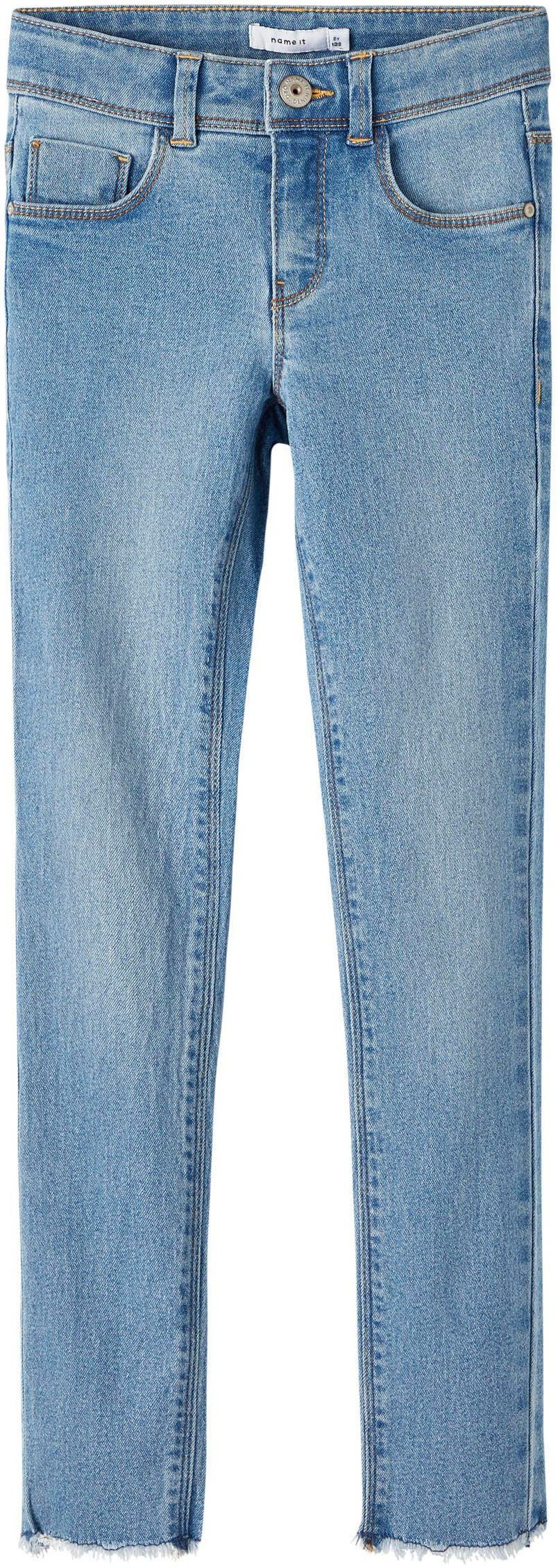 Name It Skinny-fit-Jeans NKFPOLLY SKINNY JEANS 1191-IO NOOS Used-Optik Light Blue Denim