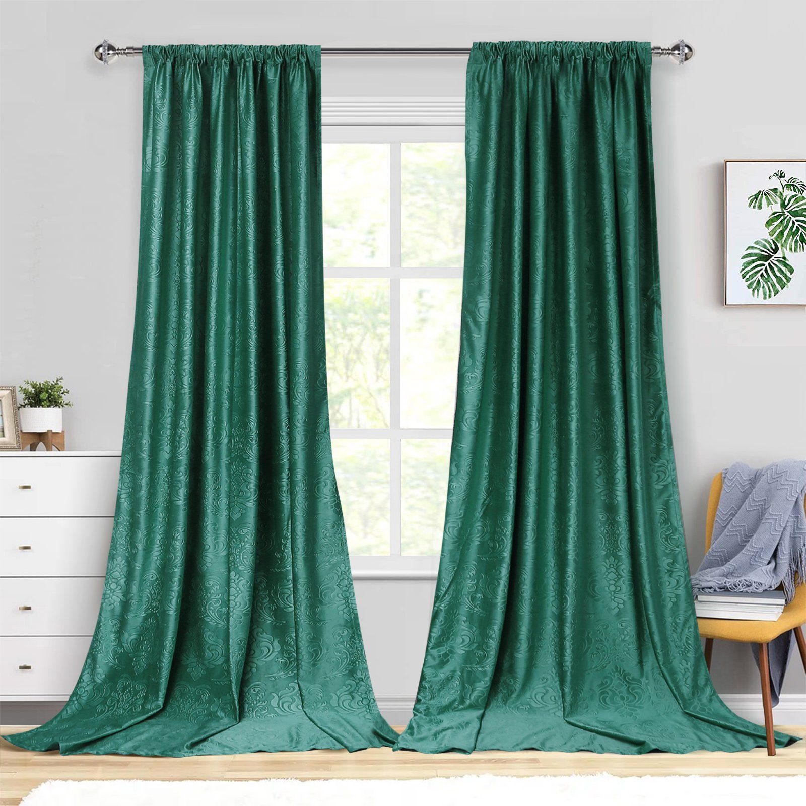 BTTO V&G Gardine Samtvorhänge Boho Blickdicht günstig online kaufen
