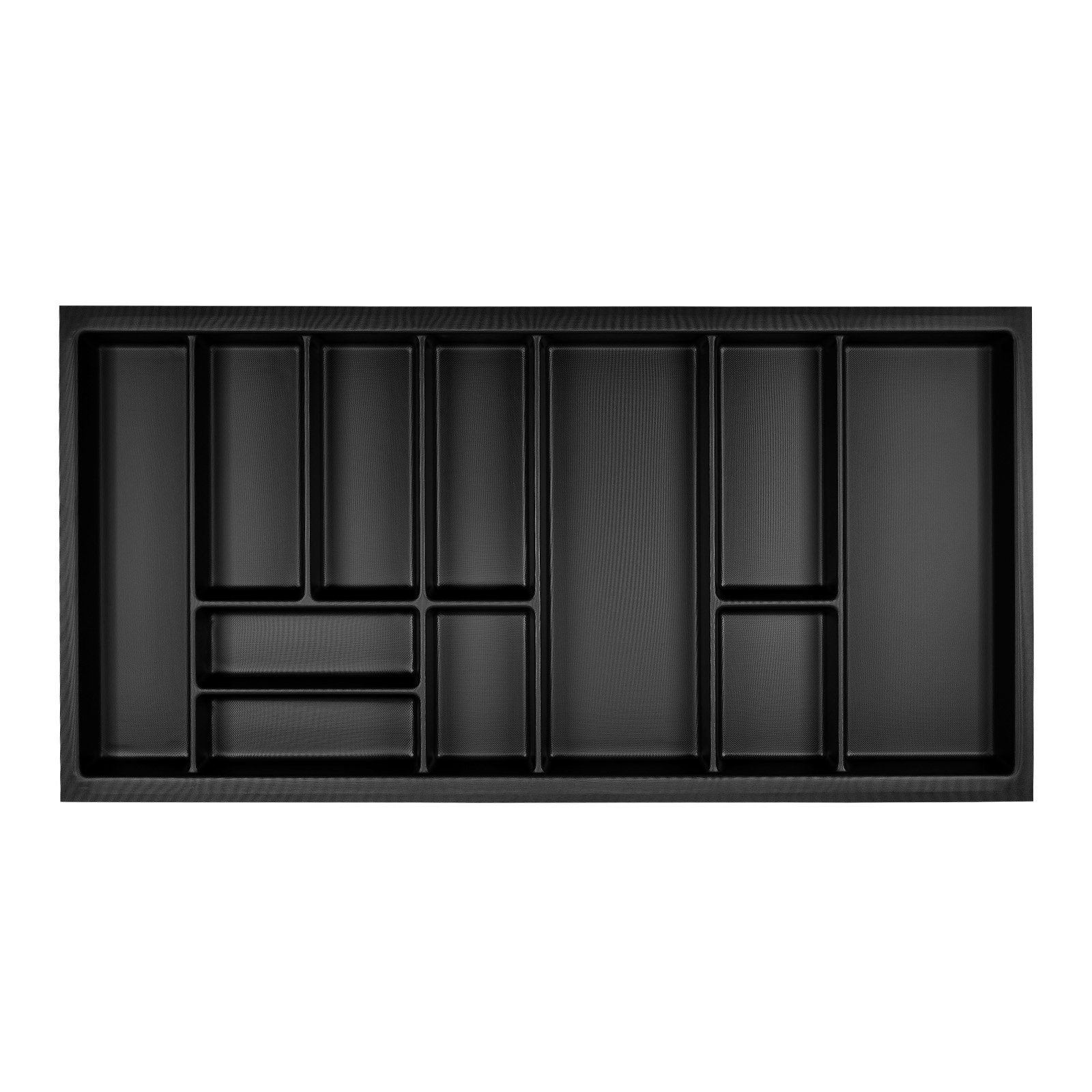 SO-TECH® Besteckeinsatz ORGA-BOX Junker Slim lavagrau mit Perlstruktur, 925 x 476 mm im 100er Schrank im SO SLIM Schubladensystem