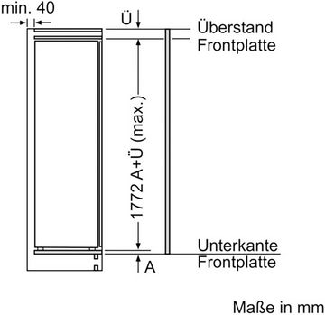 BOSCH Einbaukühlschrank Serie 2 KIR81NSE0, 177,2 cm hoch, 54,1 cm breit