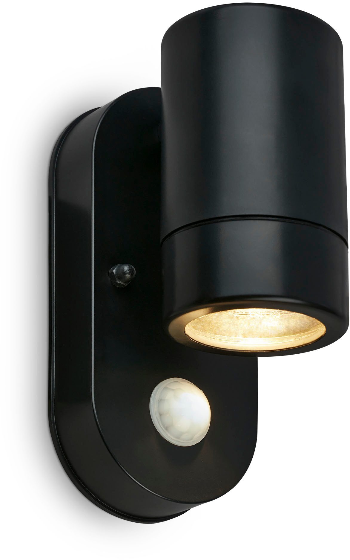 Sensor-Außenwandleuchte 3789015, schwarz, Kunststoff, GU10 günstig online kaufen