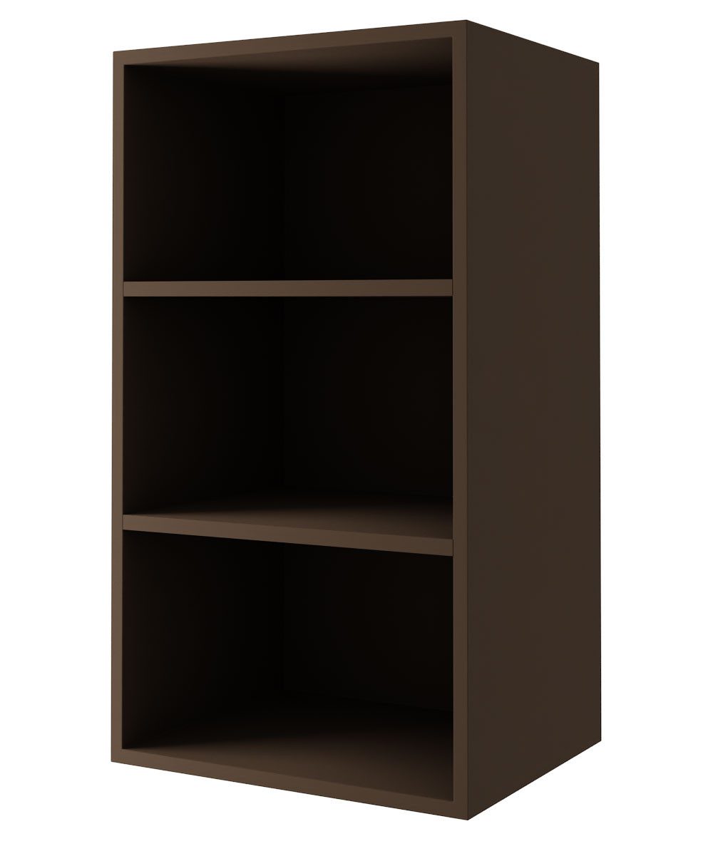 Feldmann-Wohnen Klapphängeschrank Florence (W2/50, 1-türig, 2 Einlegeböden, 1-St., puristische, grifflose Optik, lackierte Fronten, B/T/H 50x32,5x72cm) Lava / RAL 6013 schilfgrün matt Türanschlag rechts