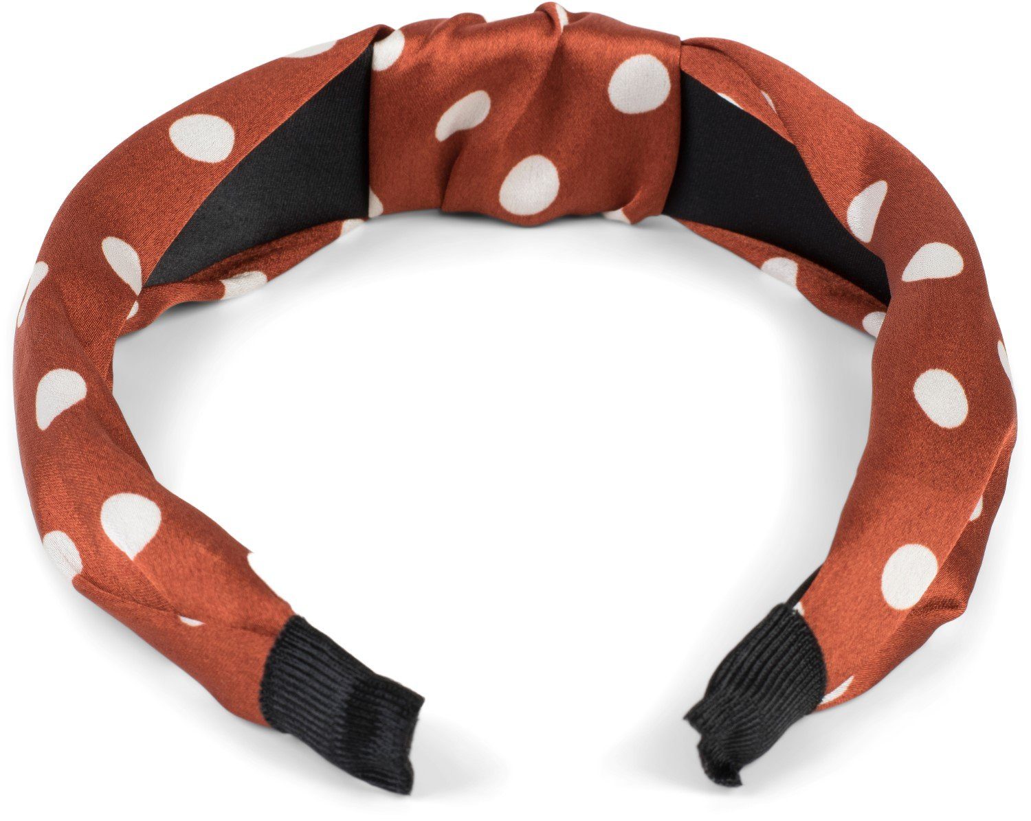 styleBREAKER Haarband, 1-tlg., Haarreif gepunktet mit Knoten Rockabilly